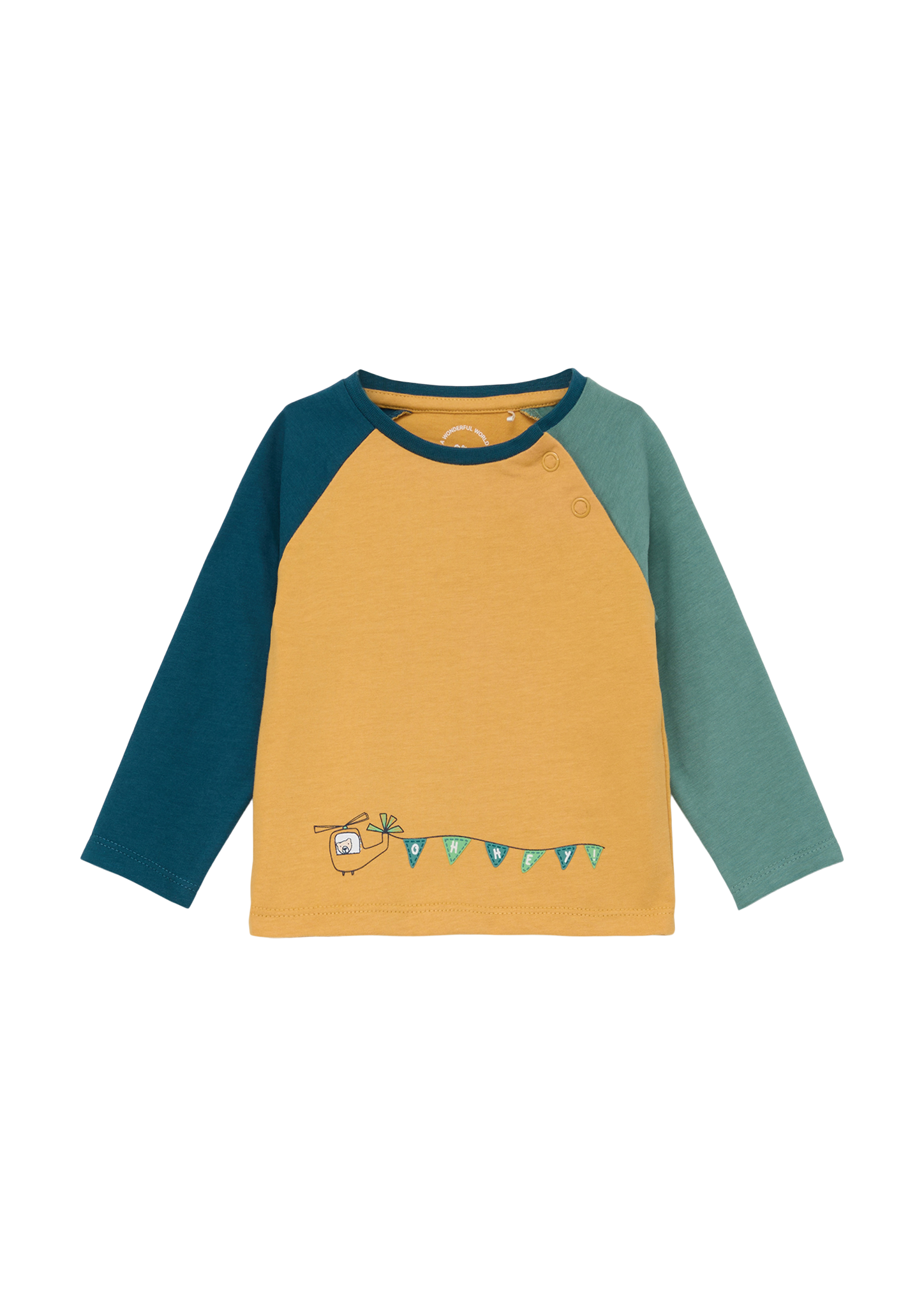 s.Oliver - Raglan-Shirt mit Colour Blocking, Babys, gelb