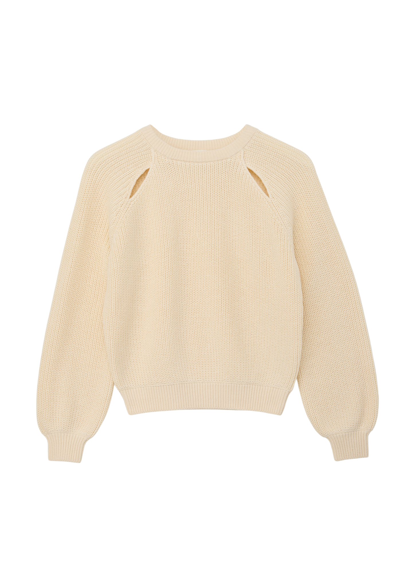 s.Oliver - Strickpullover mit Cut Out-Details, Mädchen, Beige