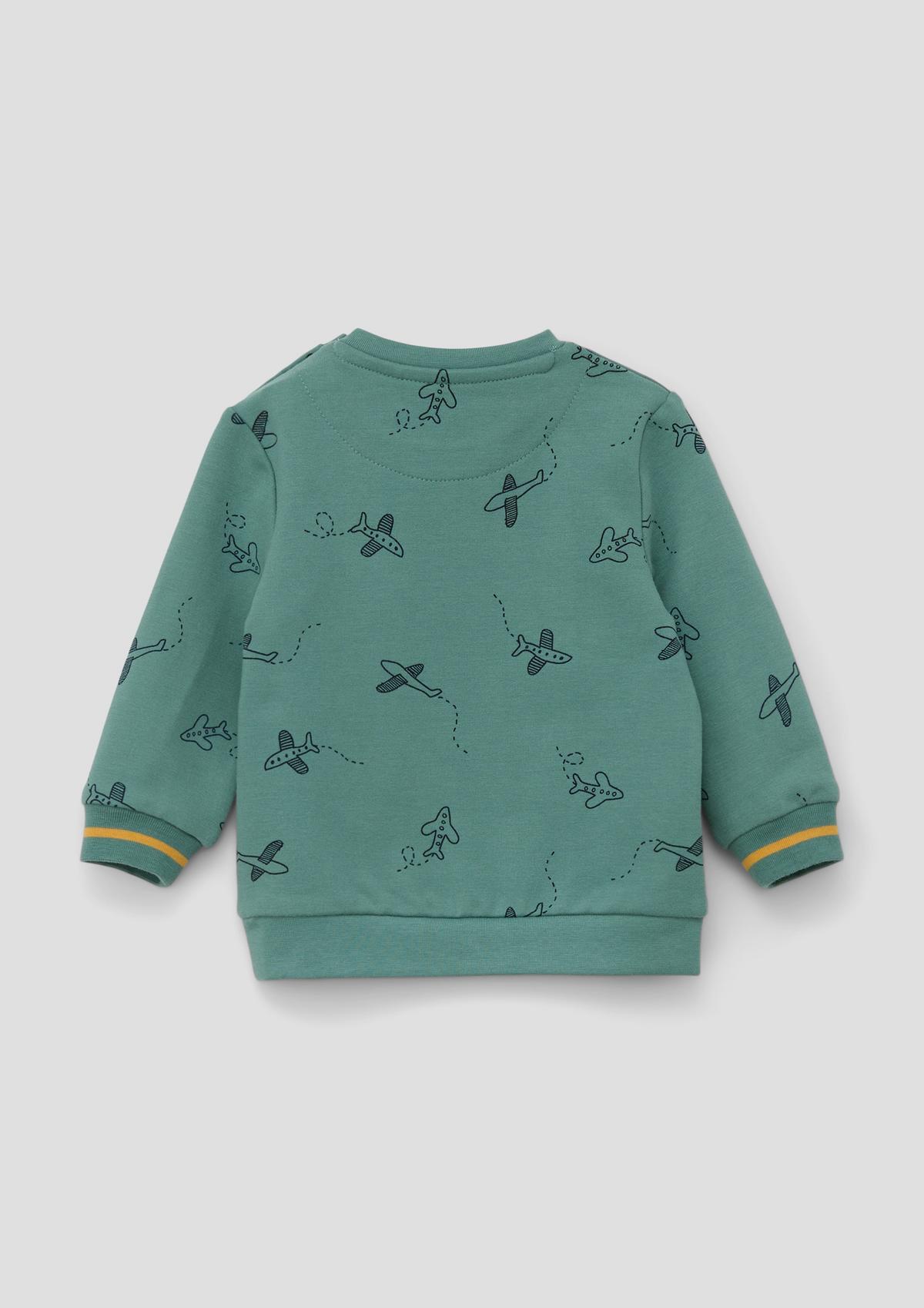 s.Oliver Sweatshirt with a check pattern