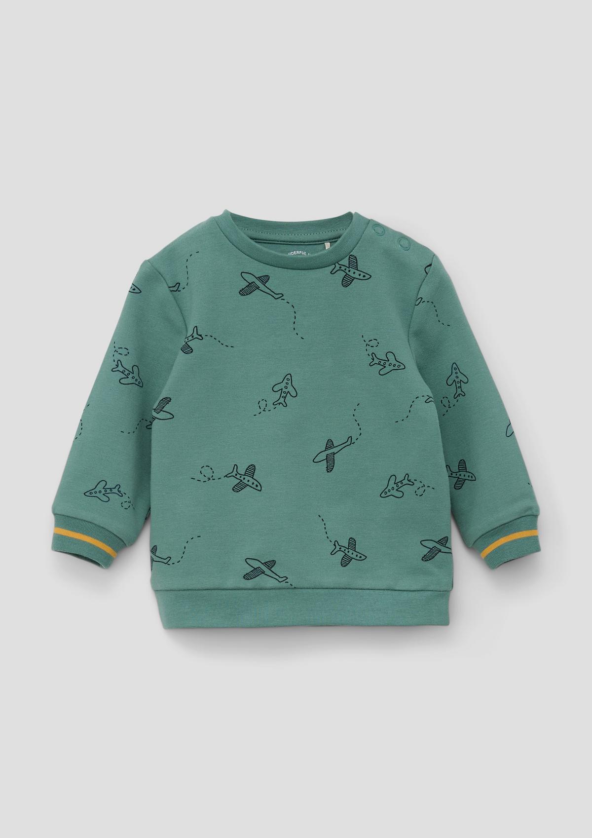 s.Oliver Sweatshirt with a check pattern