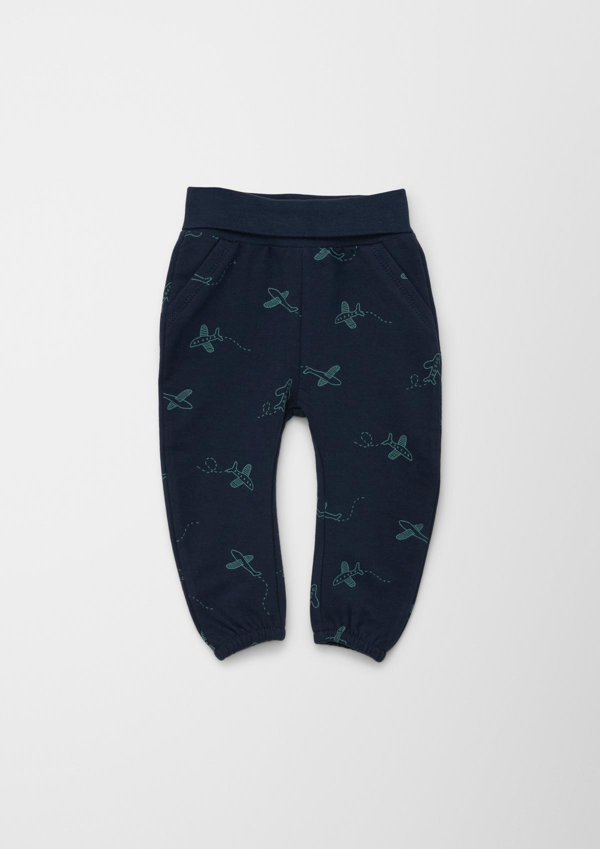 s.Oliver Tracksuit bottoms with aeroplane prints