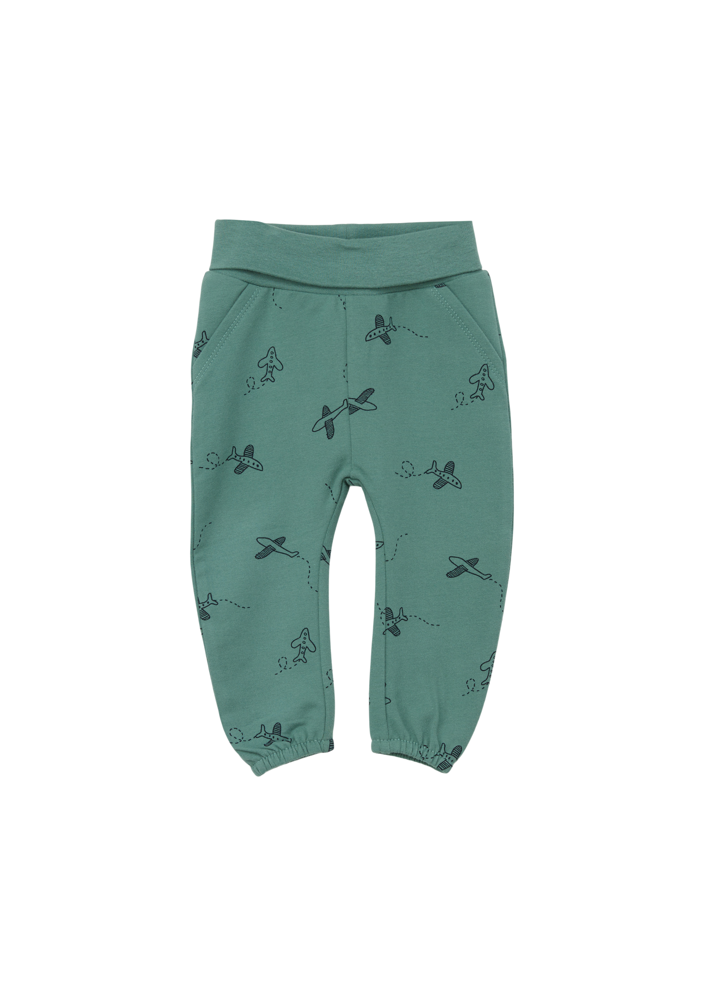 s.Oliver - Sweathose mit Flugzeugprints, Babys, türkis