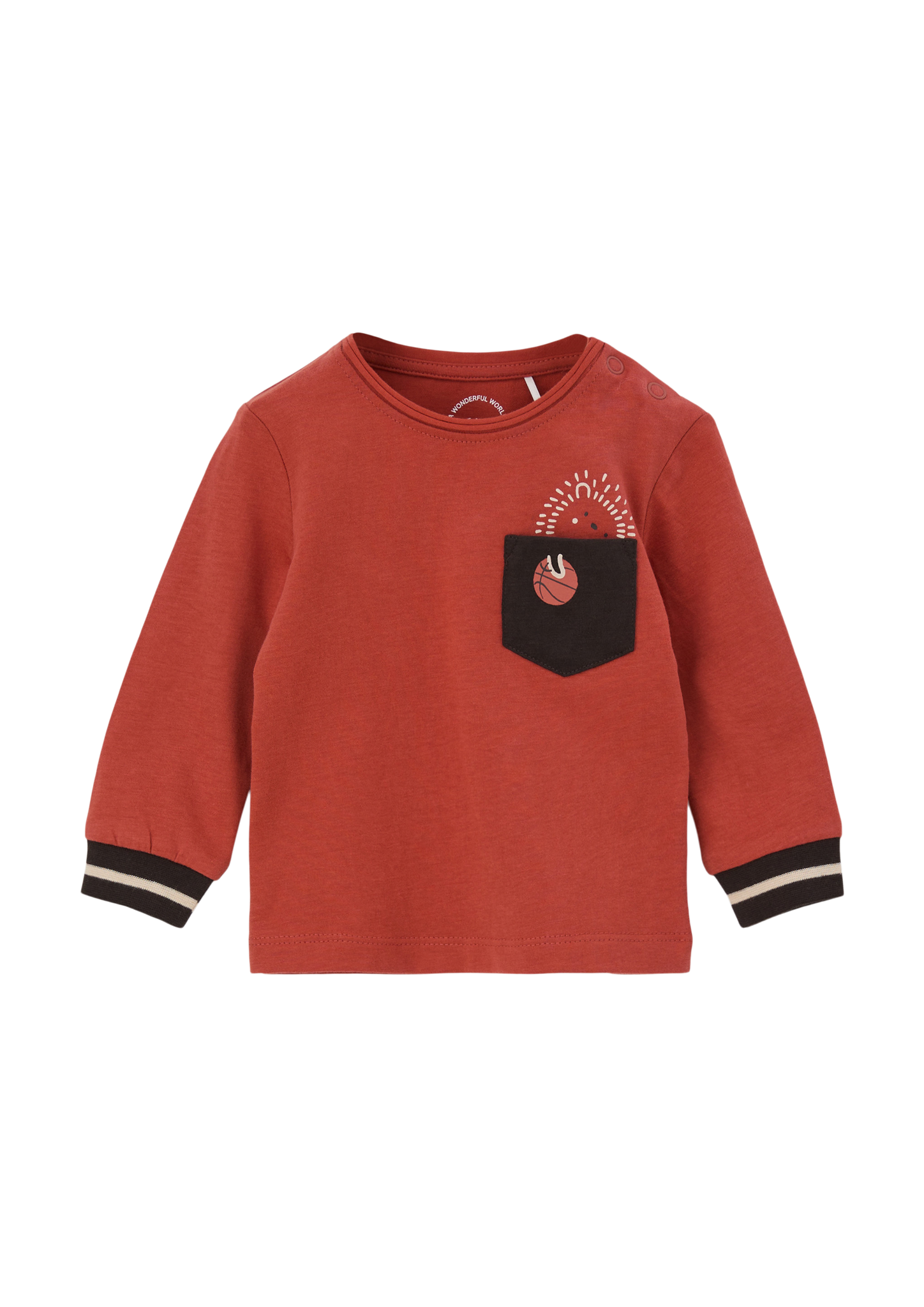 s.Oliver - Longsleeve mit Brusttasche, Babys, Orange