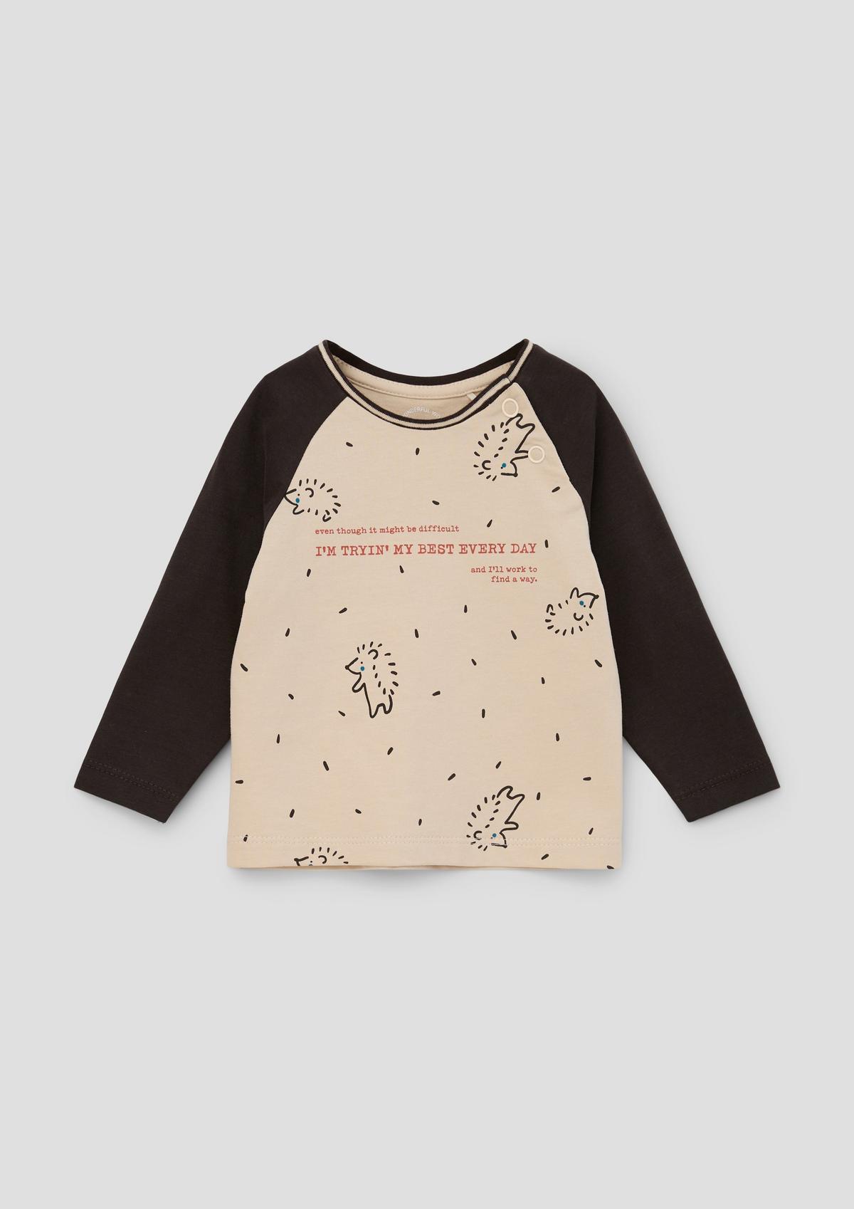 s.Oliver Long sleeve top with a front print