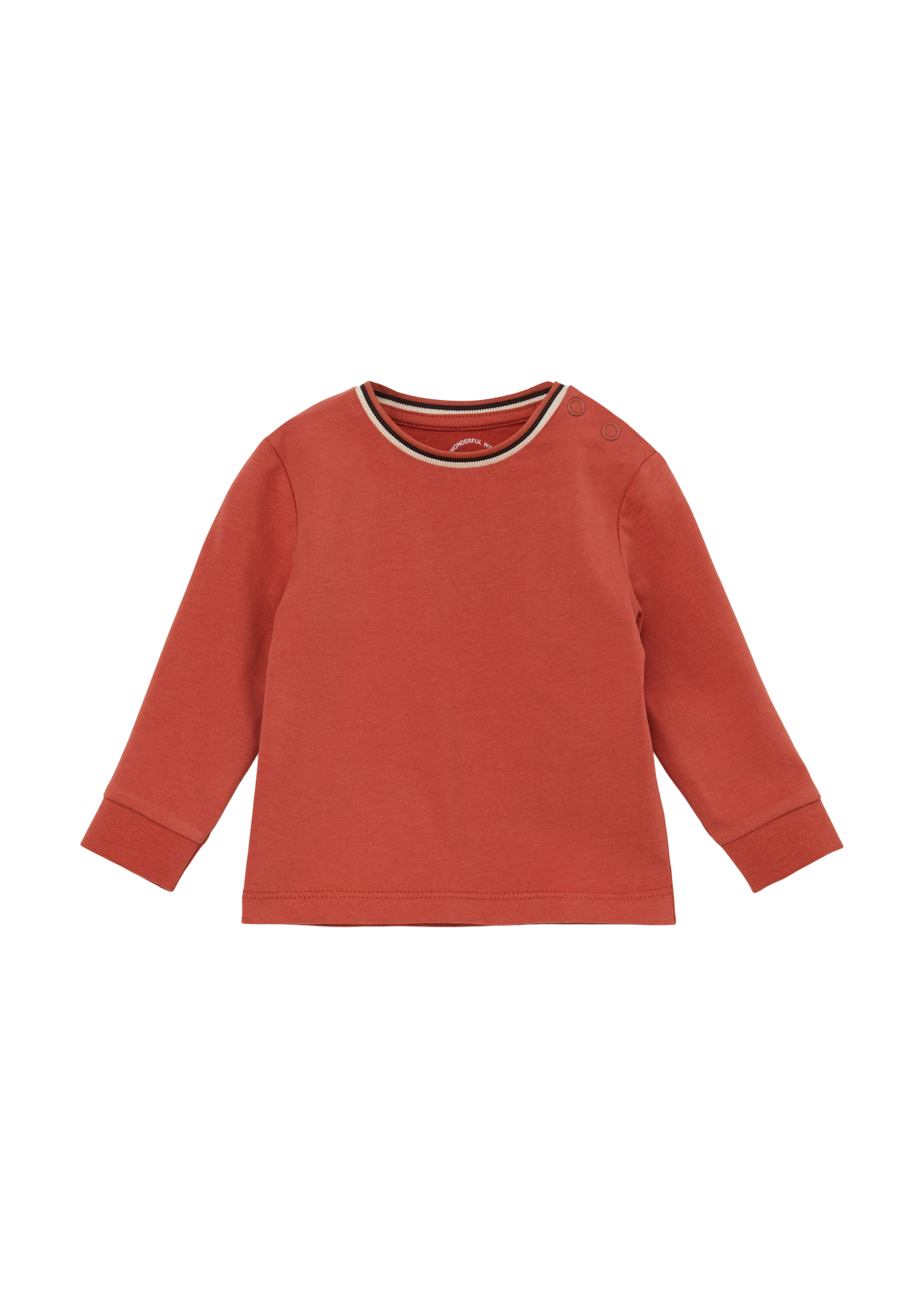 s.Oliver - Longsleeve mit Ringelkragen, Babys, Orange