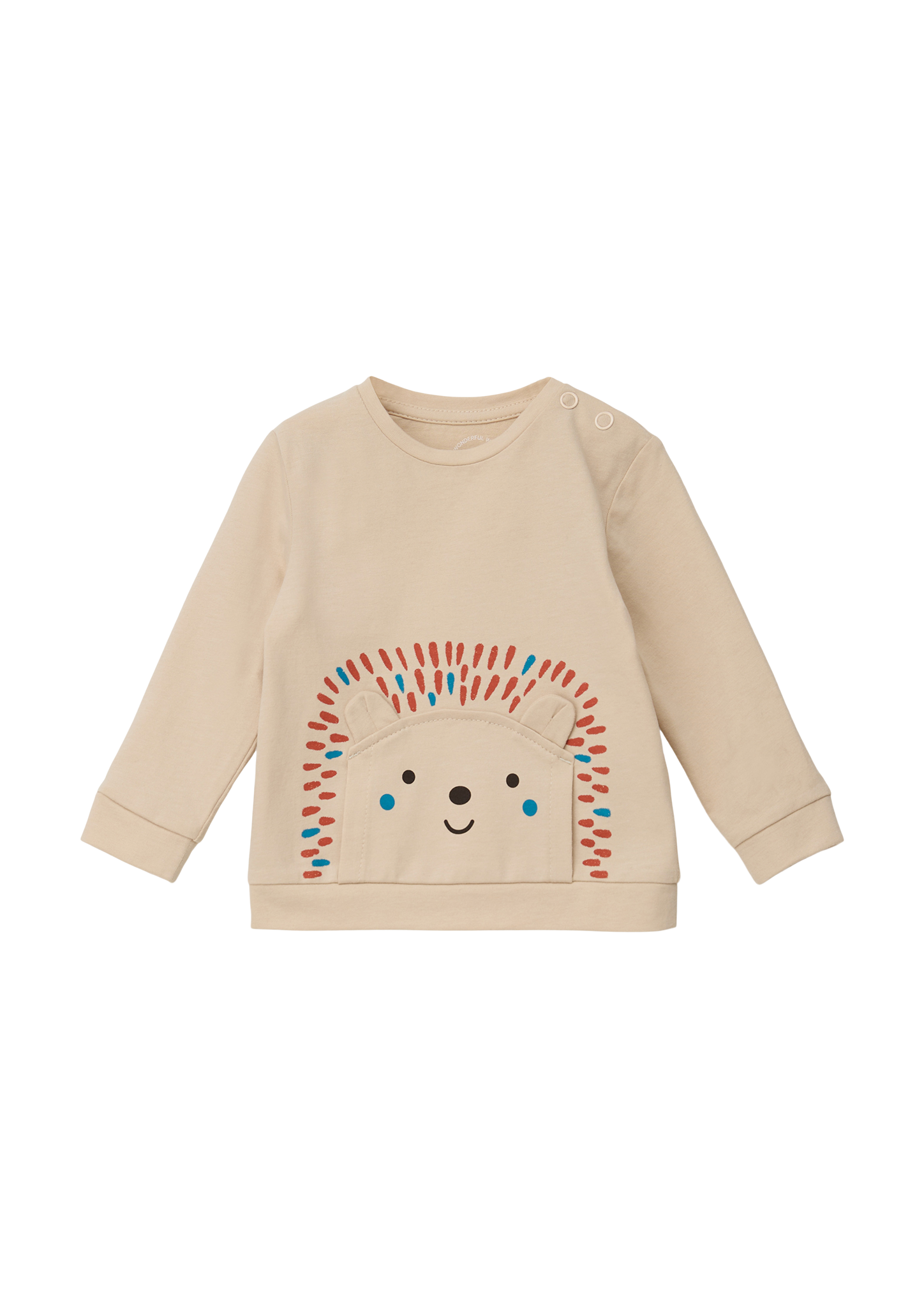 s.Oliver - Longsleeve mit Kängurutasche, Babys, Beige