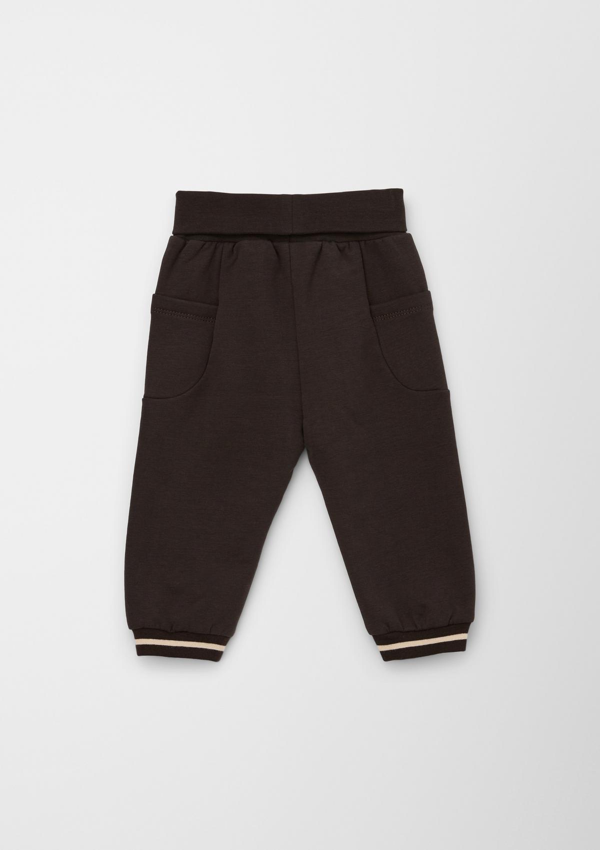 s.Oliver Tracksuit bottoms with turn-down waistband