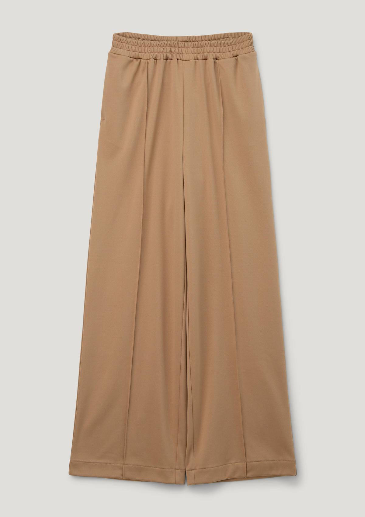 s.Oliver Loose fit: jersey wide leg trousers