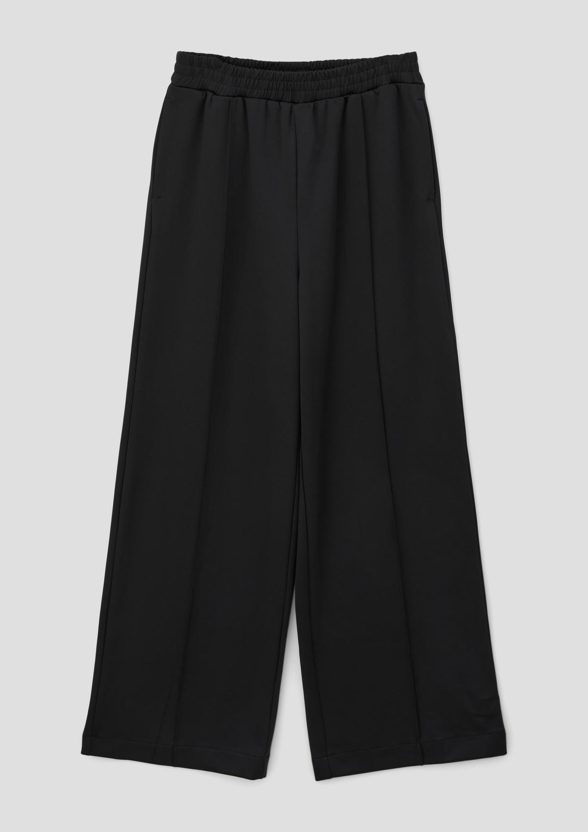 s.Oliver Loose fit: jersey wide leg trousers