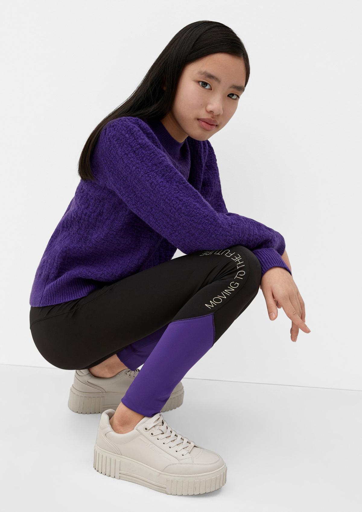 s.Oliver Slim fit: Leggings with printed lettering