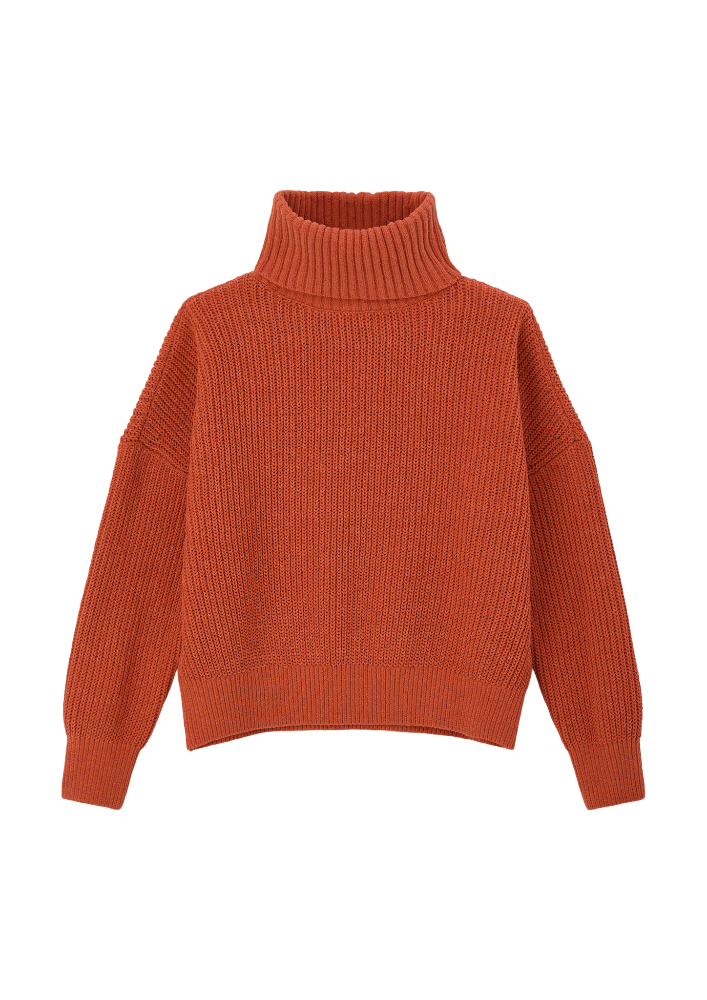 s.Oliver - Strickpullover mit Rollkragen, Mädchen, Orange