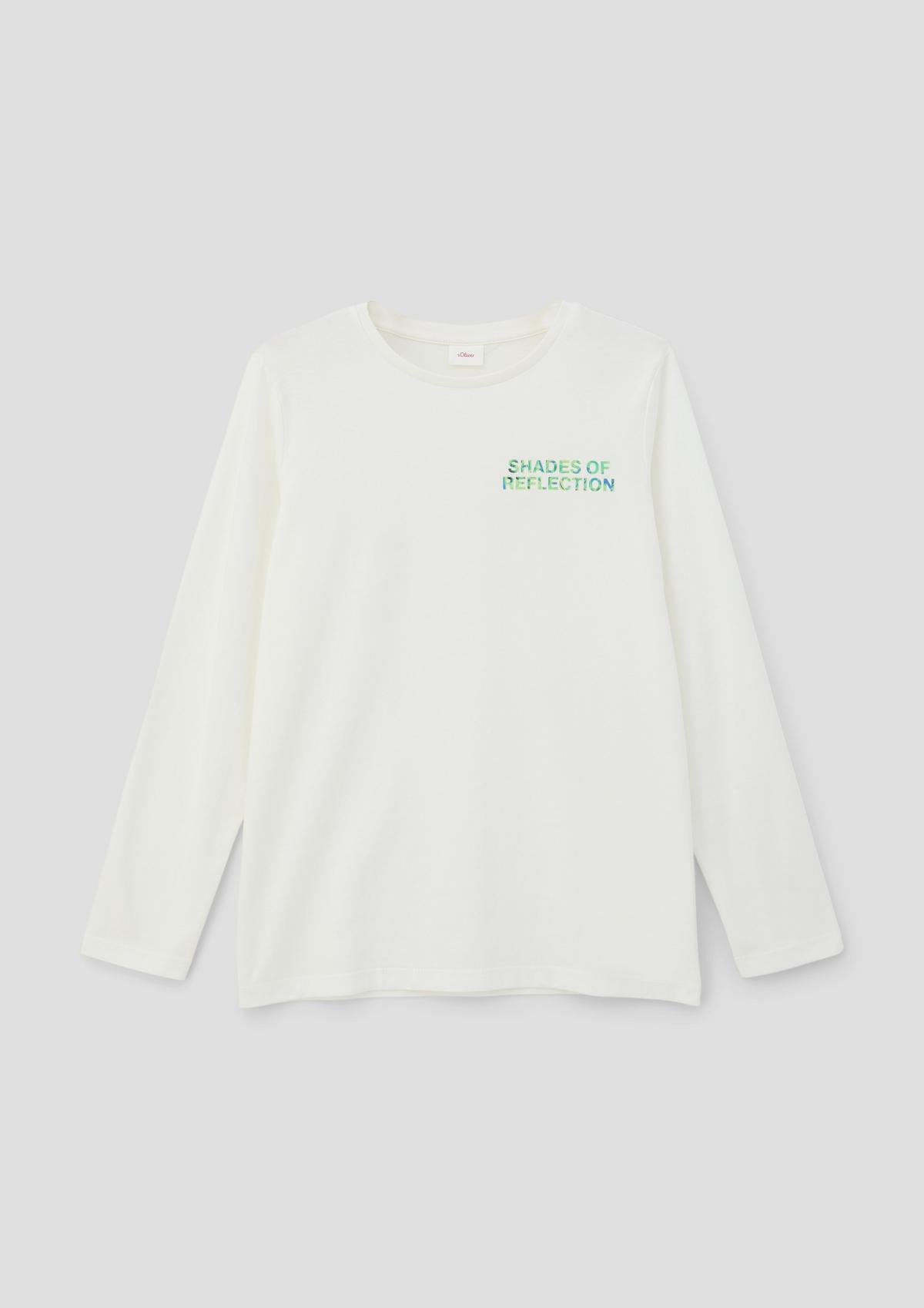 s.Oliver T-shirt manches longues à imprimé engommé