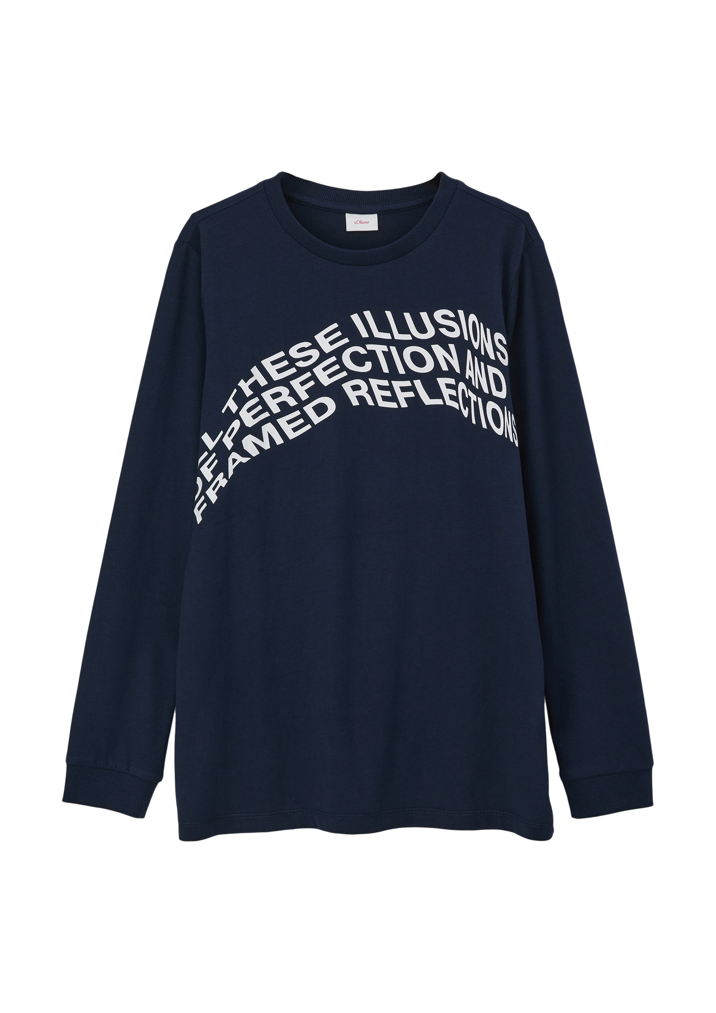 s.Oliver - Longsleeve mit Frontprint, Jungen, blau