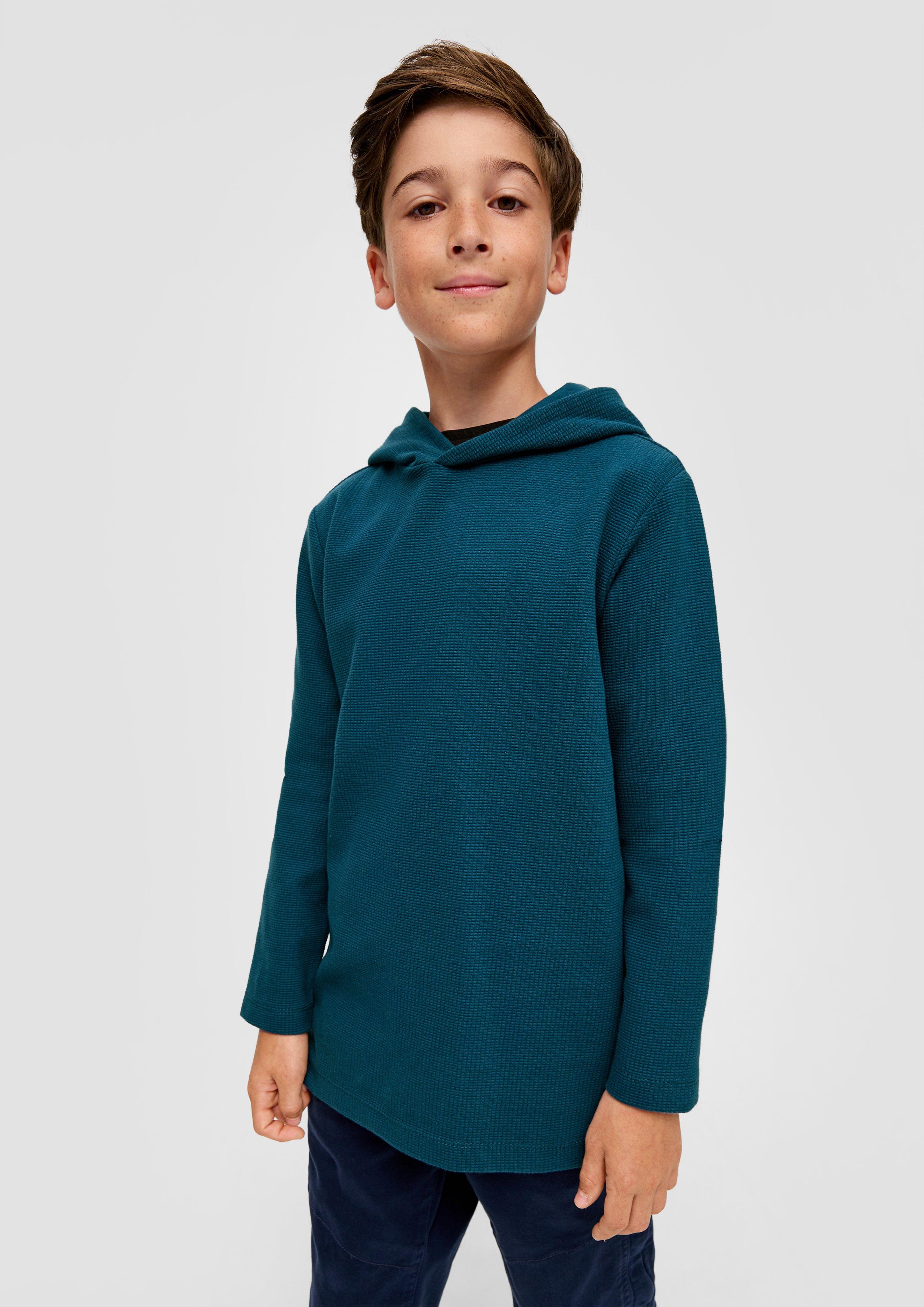 S.Oliver Kapuzenshirt Für Kinder – Aus Baumwollmix, Mit Print, Regular Fit