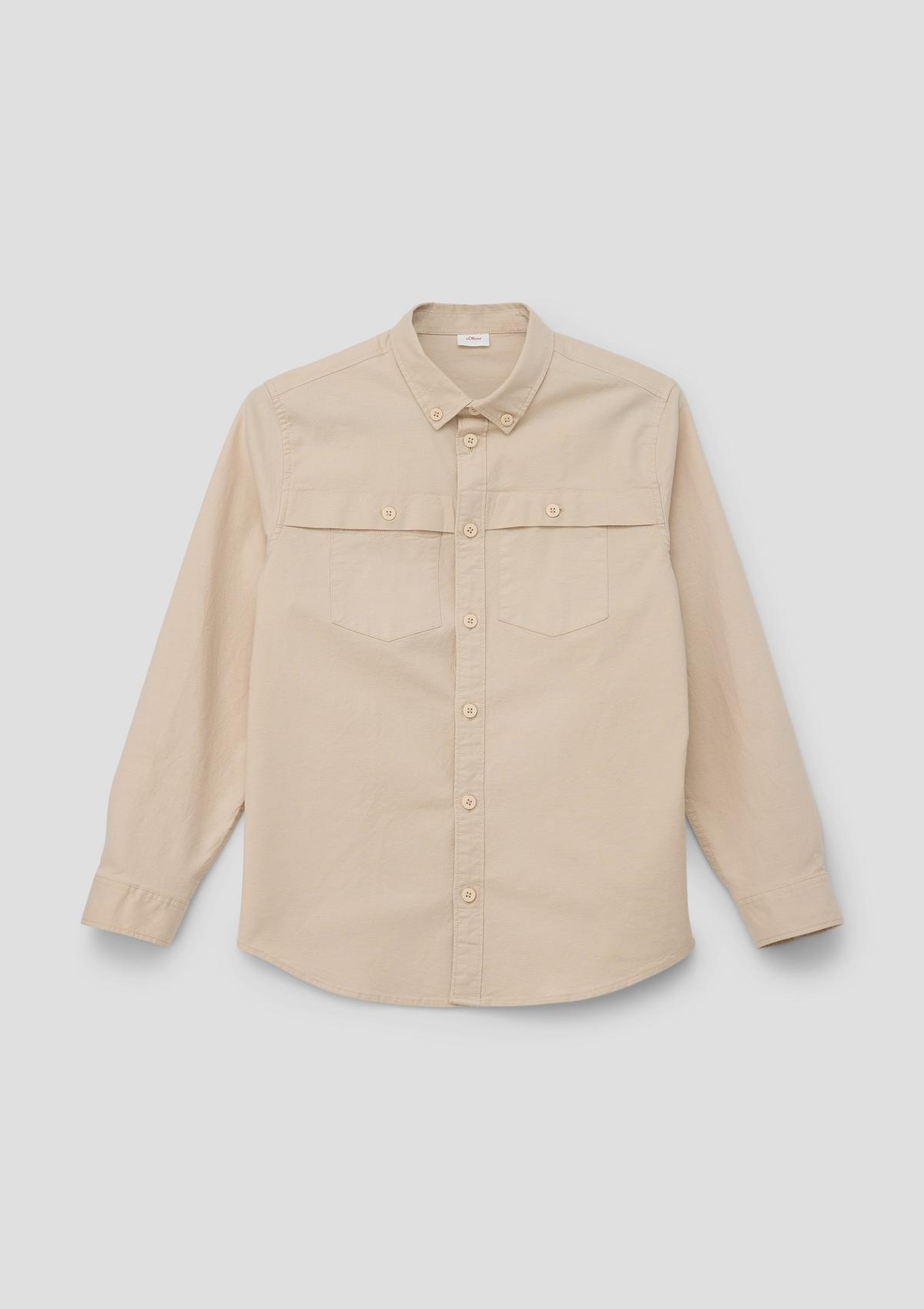 s.Oliver Oxford shirt with flap pockets