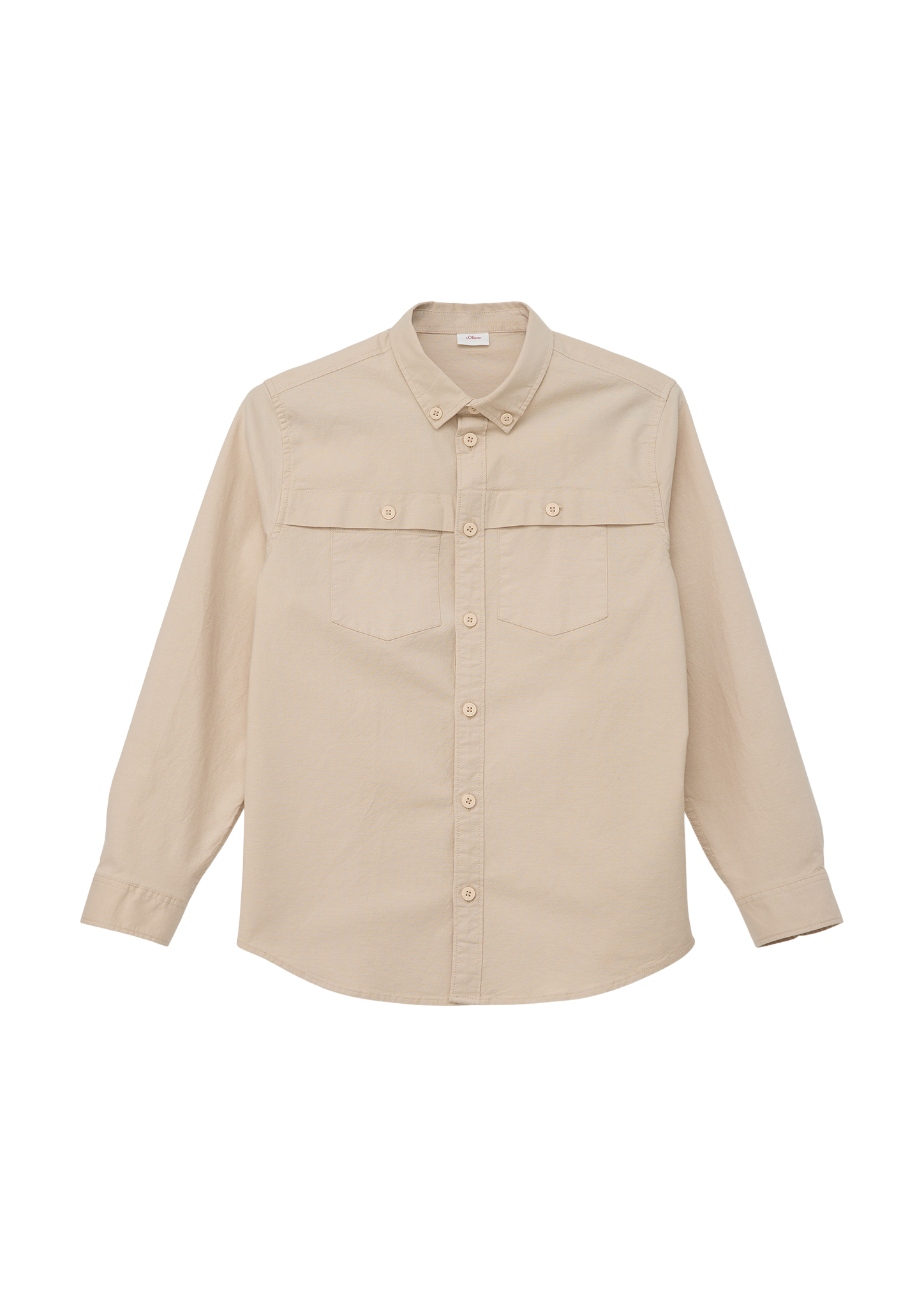 s.Oliver - Oxford-Hemd mit Pattentaschen, Jungen, Beige