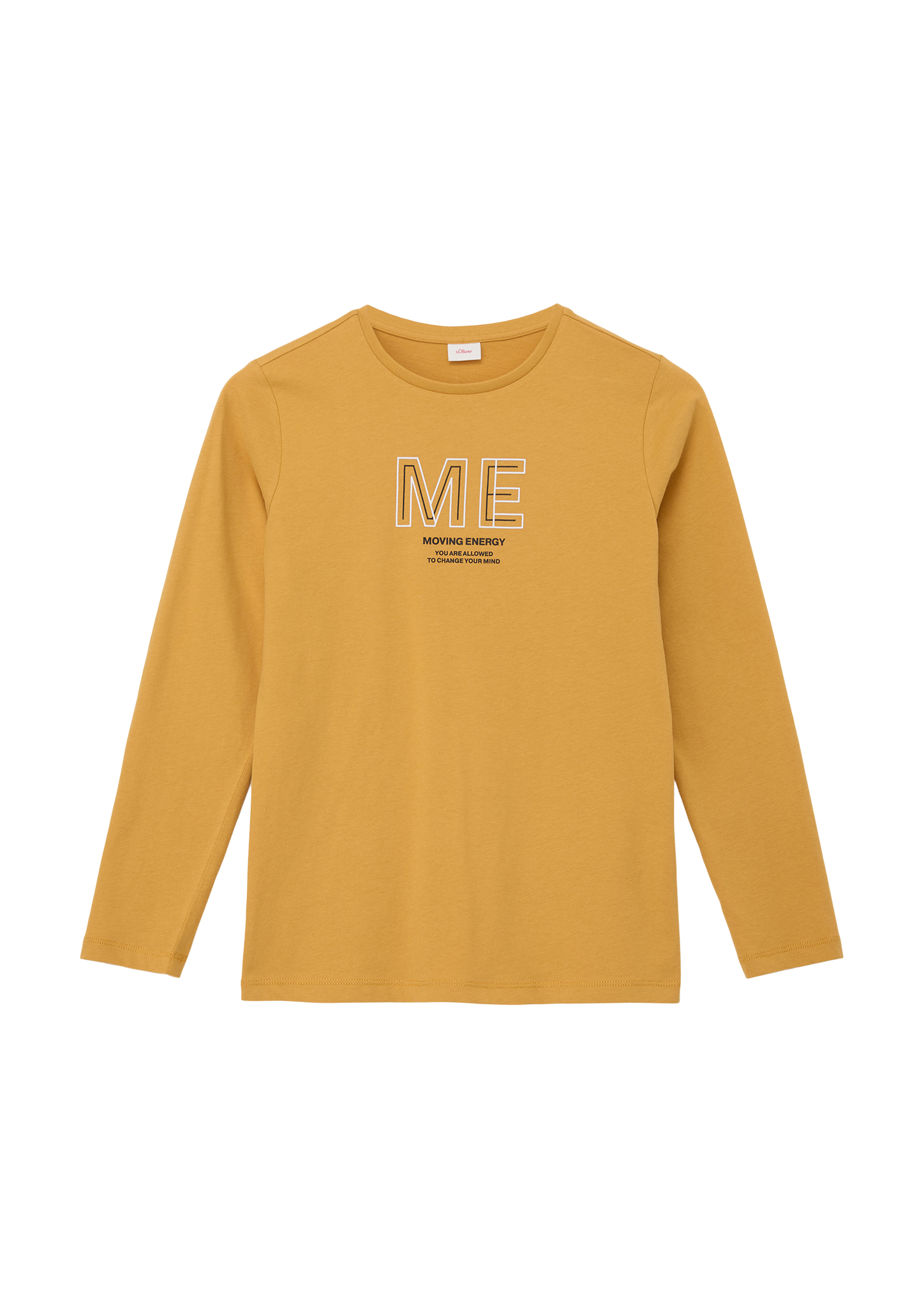 s.Oliver - Longsleeve mit gummiertem Print, Jungen, gelb