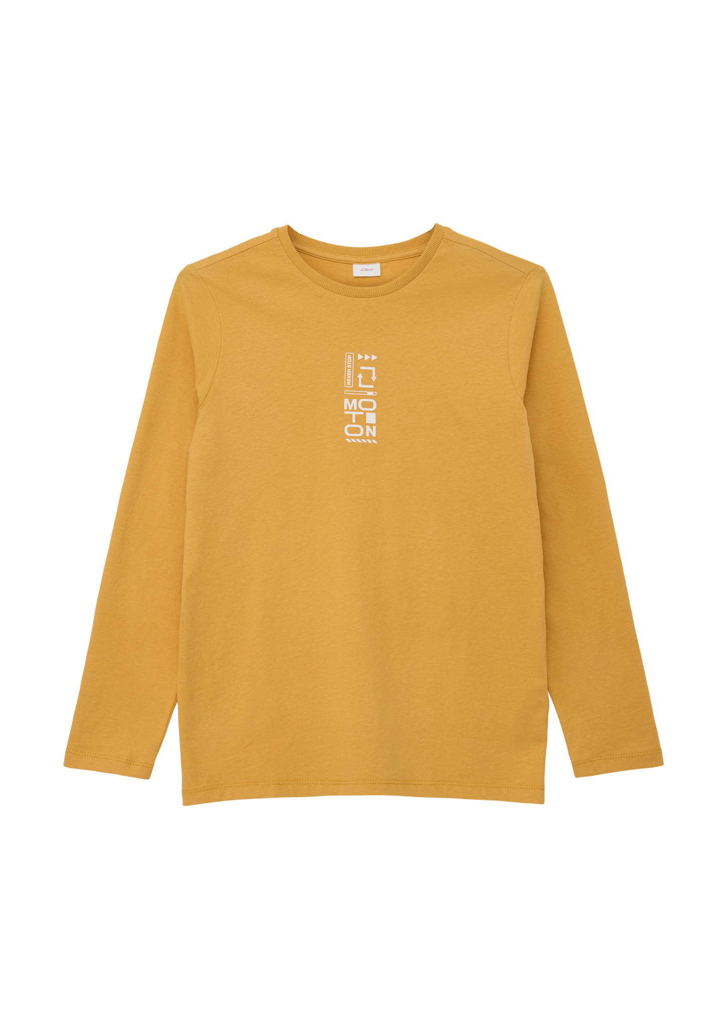 s.Oliver - Longsleeve mit Frontprint, Jungen, gelb