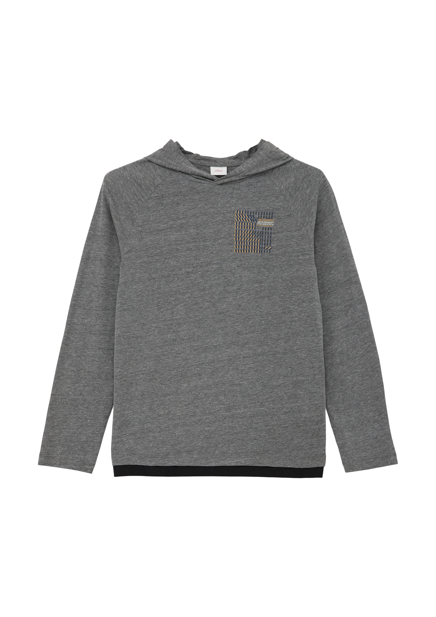 s.Oliver - Longsleeve mit Layering-Detail, Jungen, grau