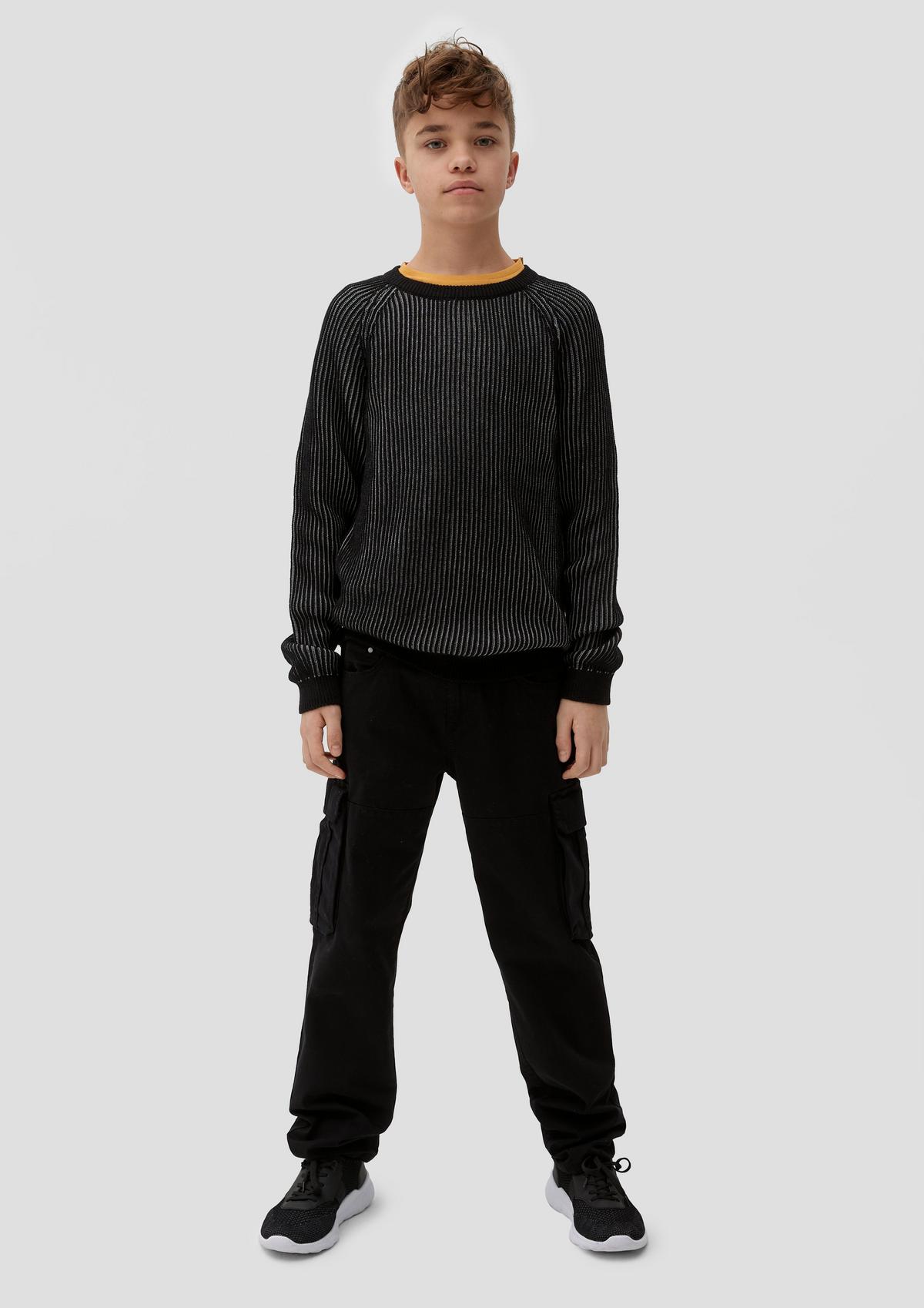 s.Oliver Two-tone knitted jumper