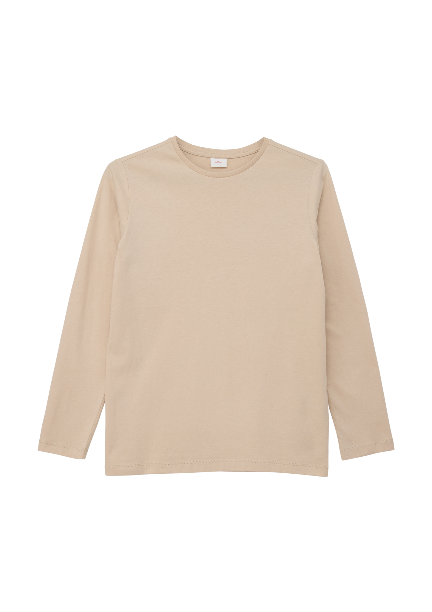 s.Oliver - Longsleeve mit Rückenprint, Jungen, Beige