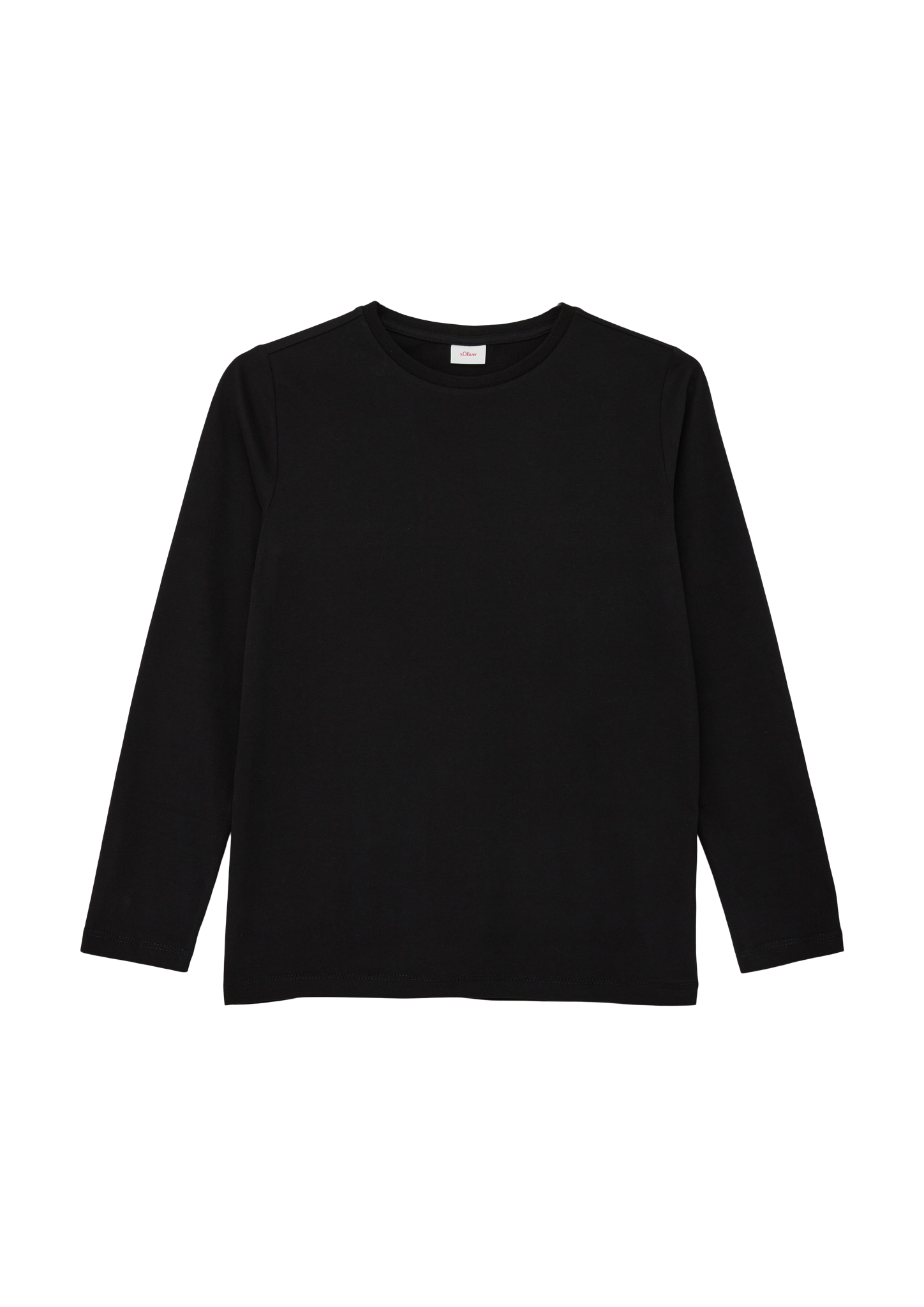 s.Oliver - Longsleeve mit Rückenprint, Jungen, schwarz