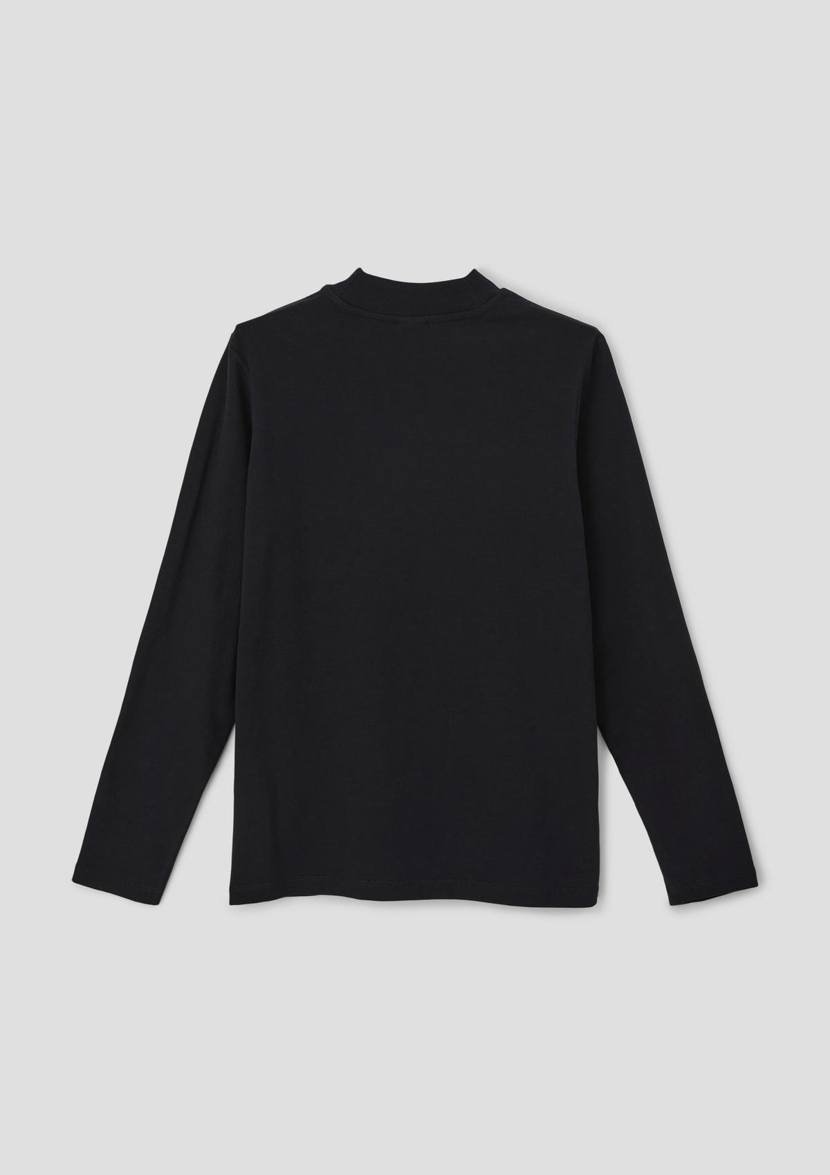 s.Oliver Long sleeve top with ribbed stand-up collar