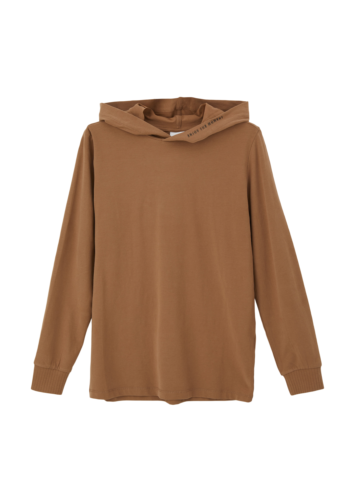 s.Oliver - Longsleeve mit Kapuze, Jungen, braun