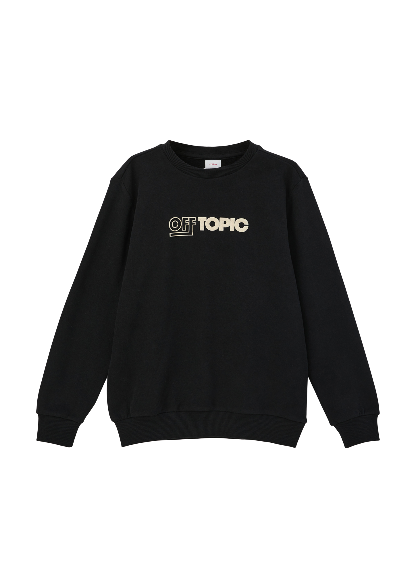 s.Oliver - Sweatshirt mit Frontprint, Jungen, schwarz