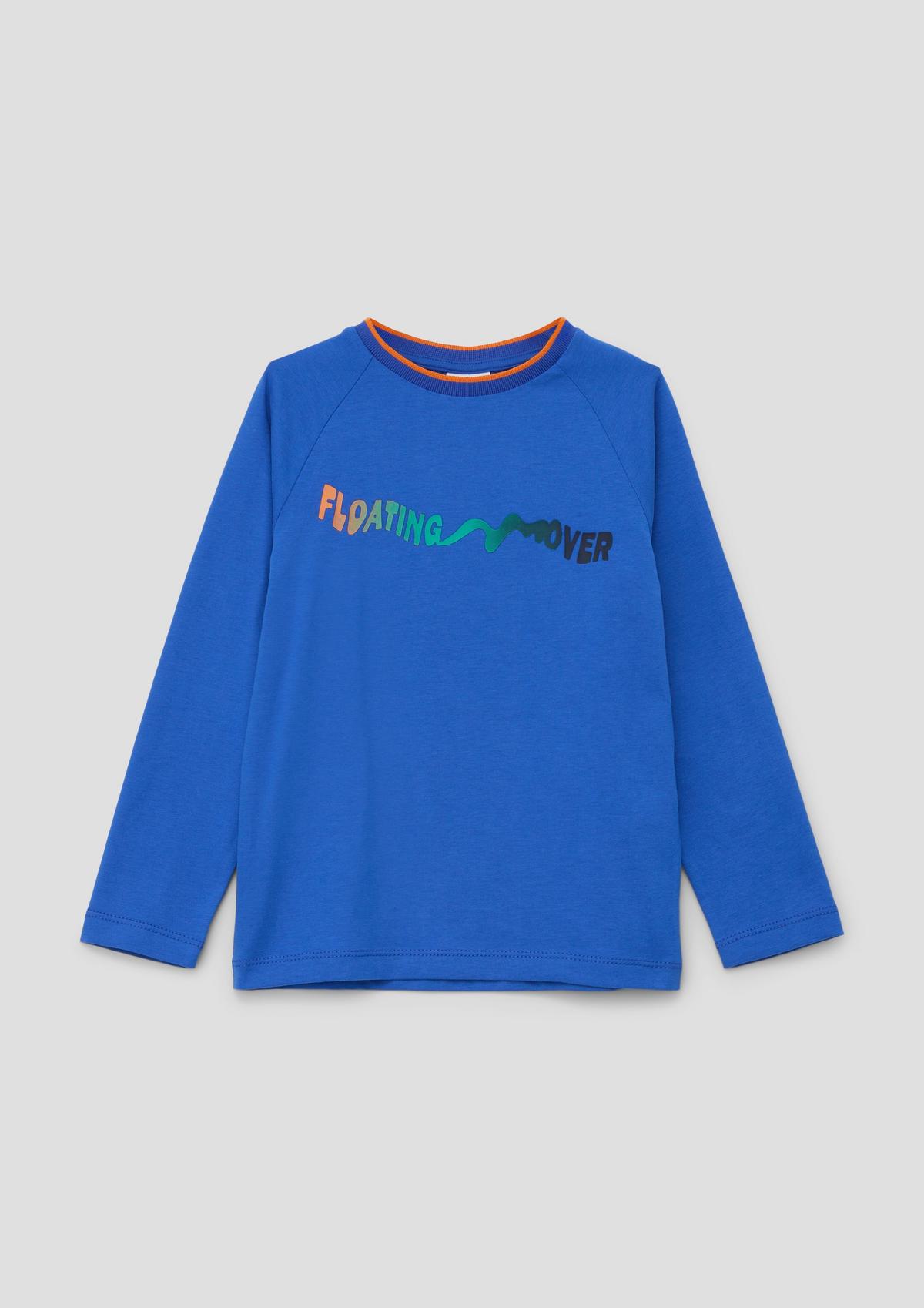 s.Oliver Long sleeve top with rubberised printed lettering