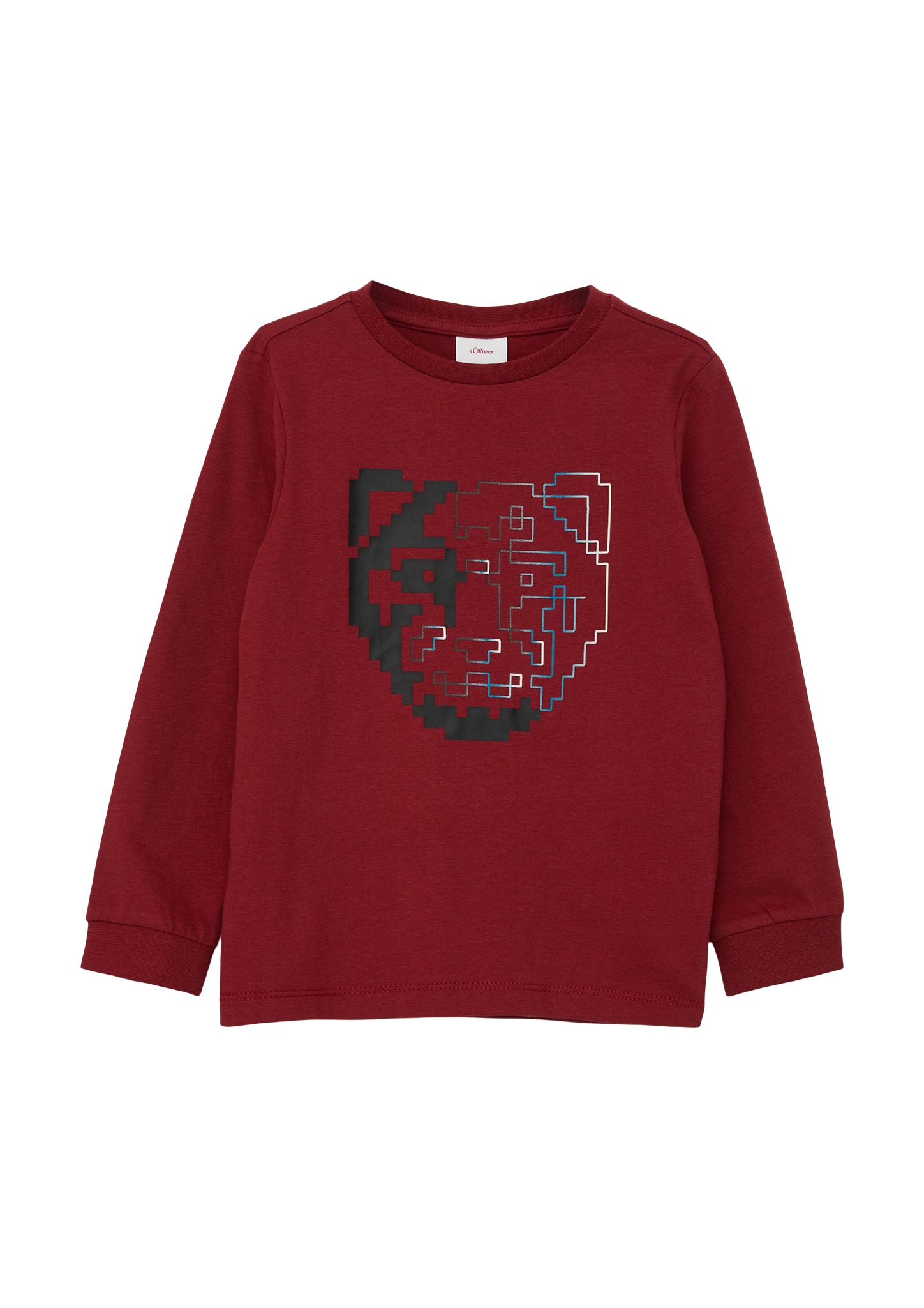 s.Oliver - Longsleeve mit Grafikprint, Kinder, rot