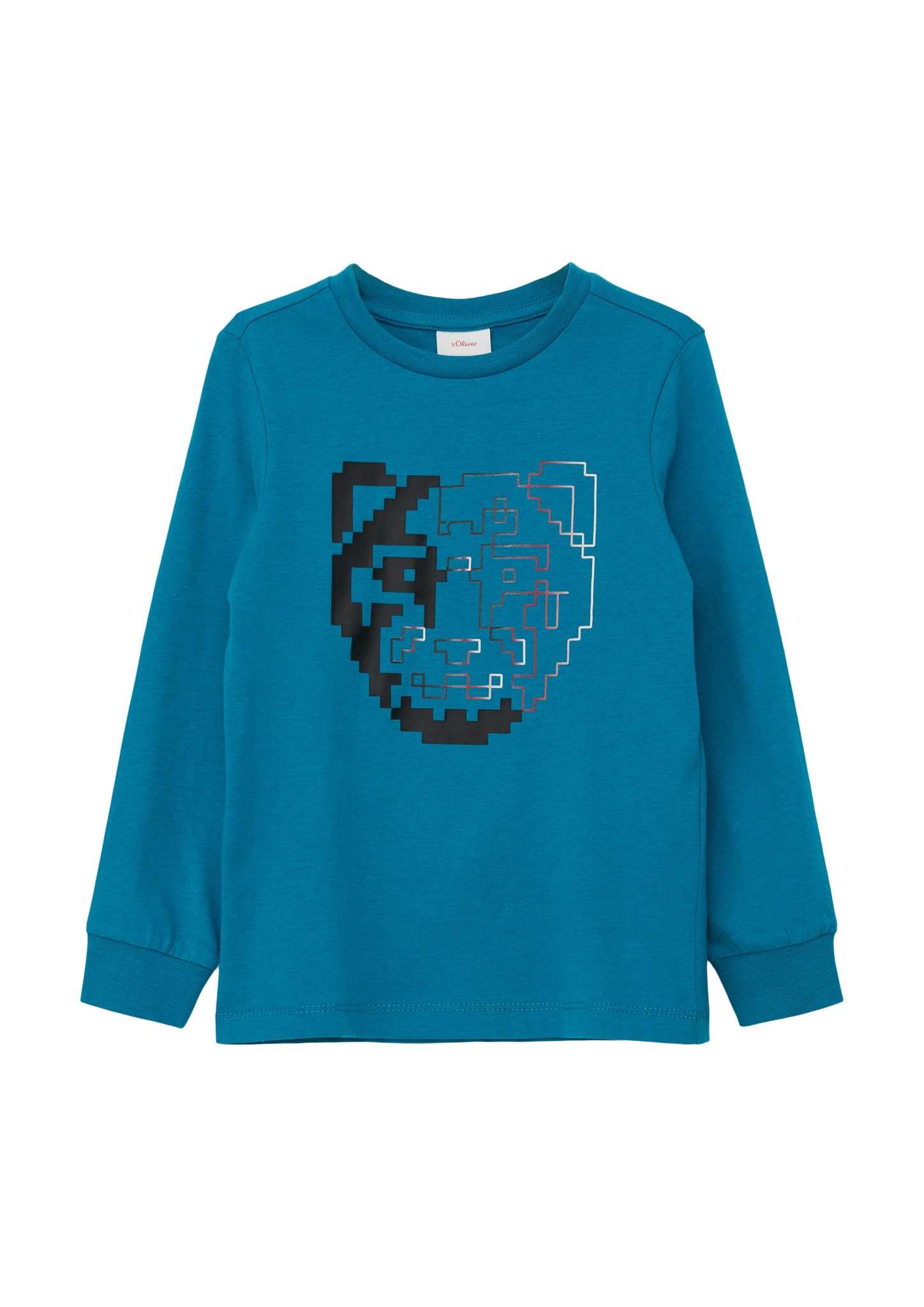 s.Oliver - Longsleeve mit Grafikprint, Kinder, Blau