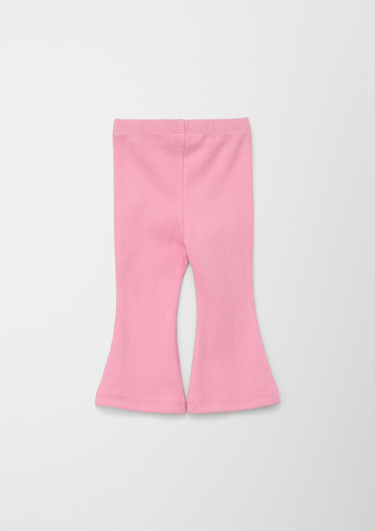 s.Oliver Ribbed leggings with flared leg