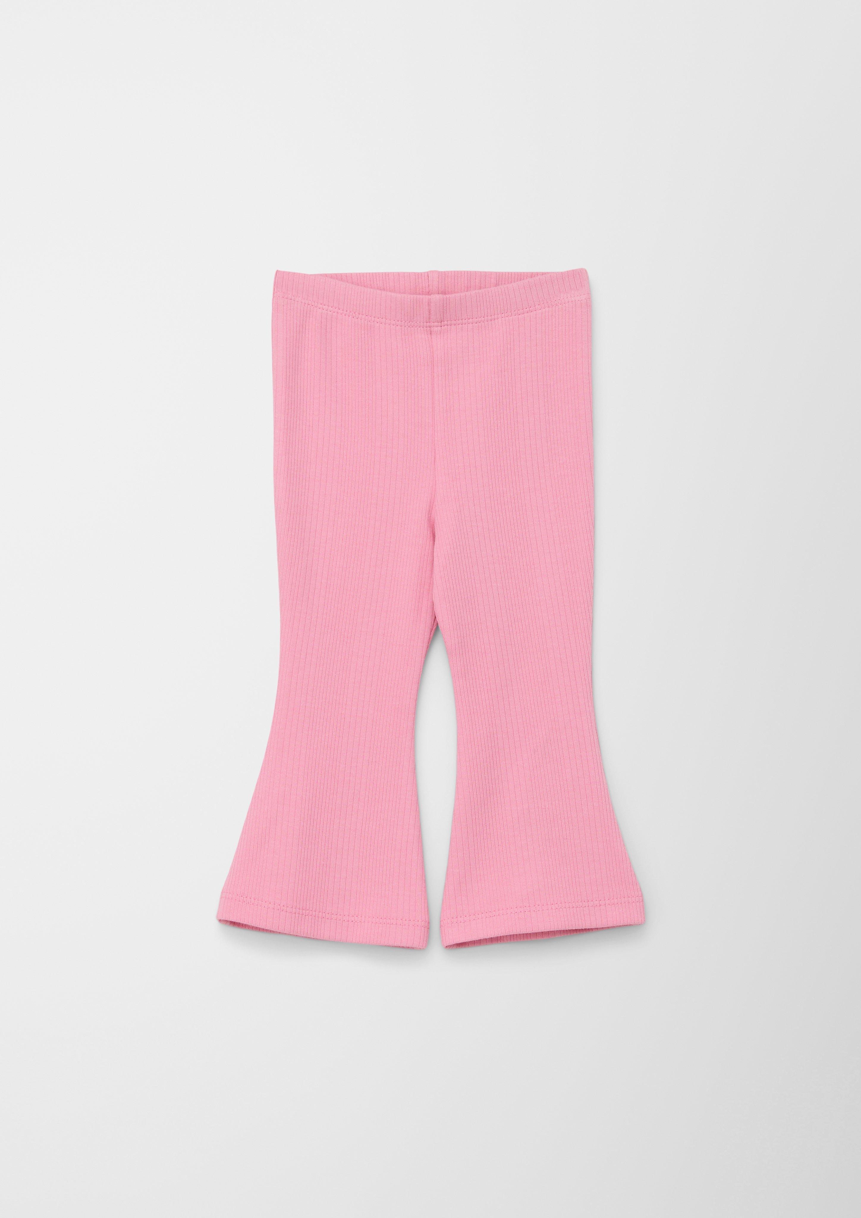Ribbed leggings with flared leg rose s.Oliver