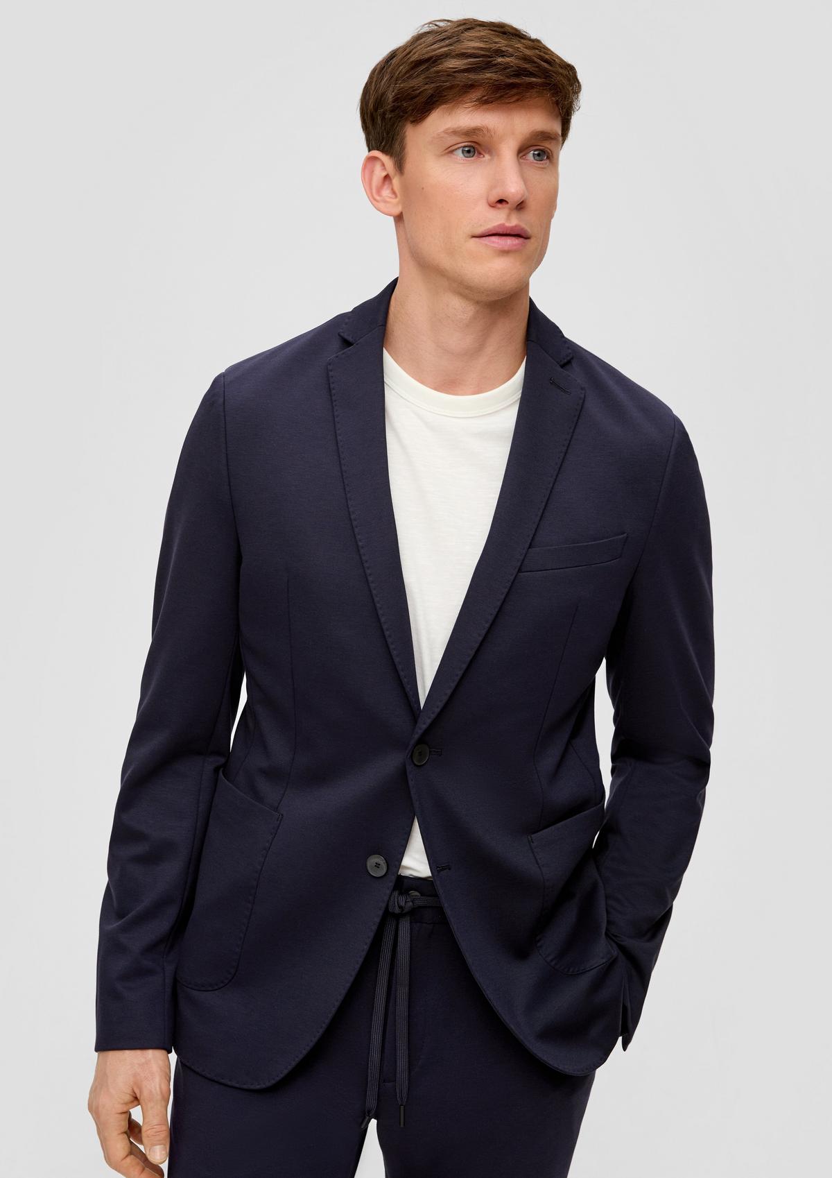 Slim fit: sports jacket with patch pockets