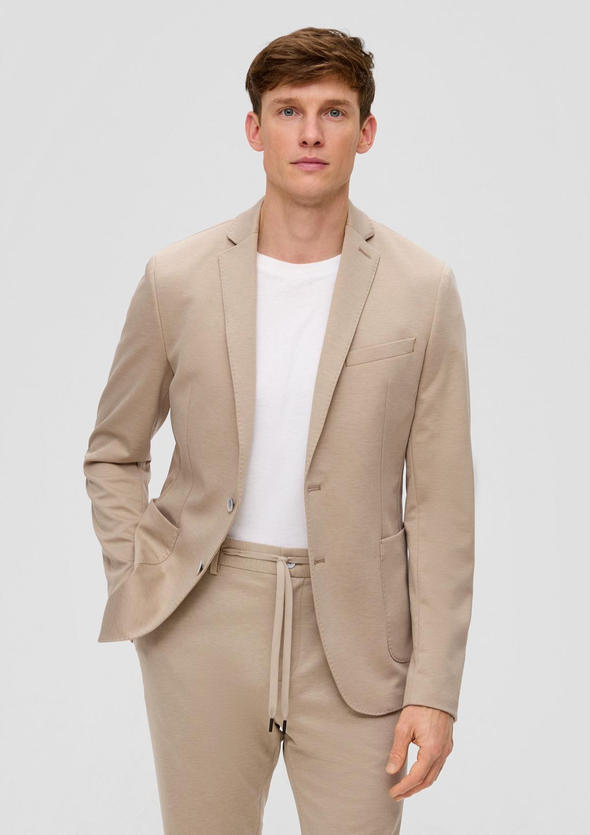Slim fit: sports jacket with patch pockets