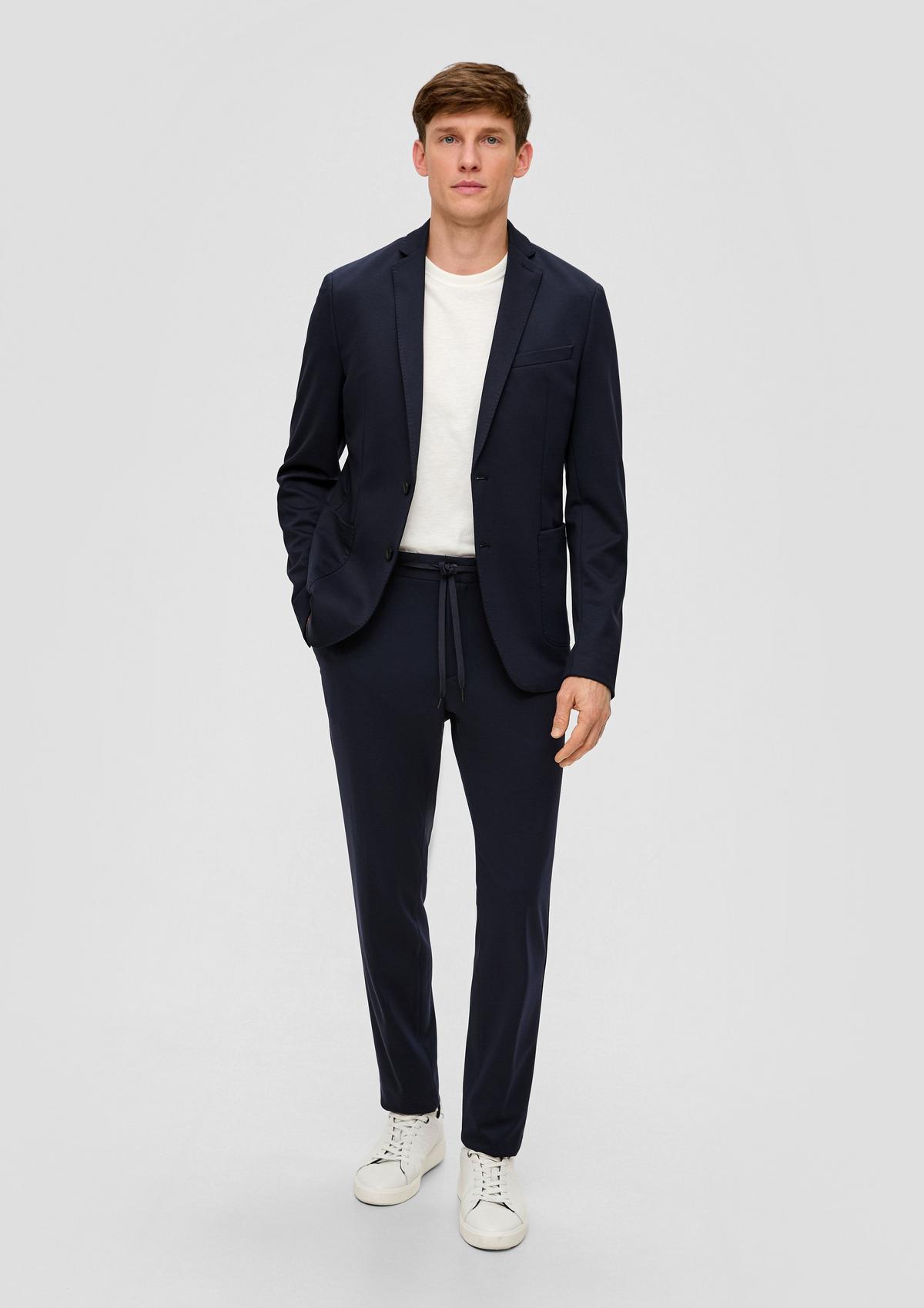 s.Oliver Slim: jogg suit broek van een viscosemix