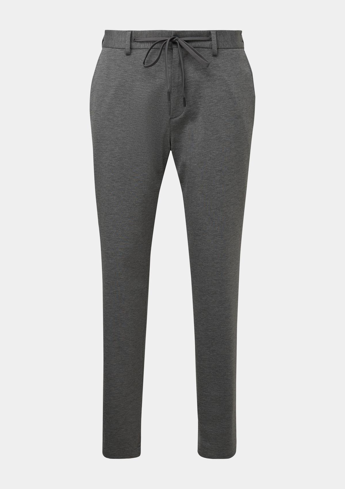 s.Oliver Slim fit: tracksuit suit trousers in a viscose blend