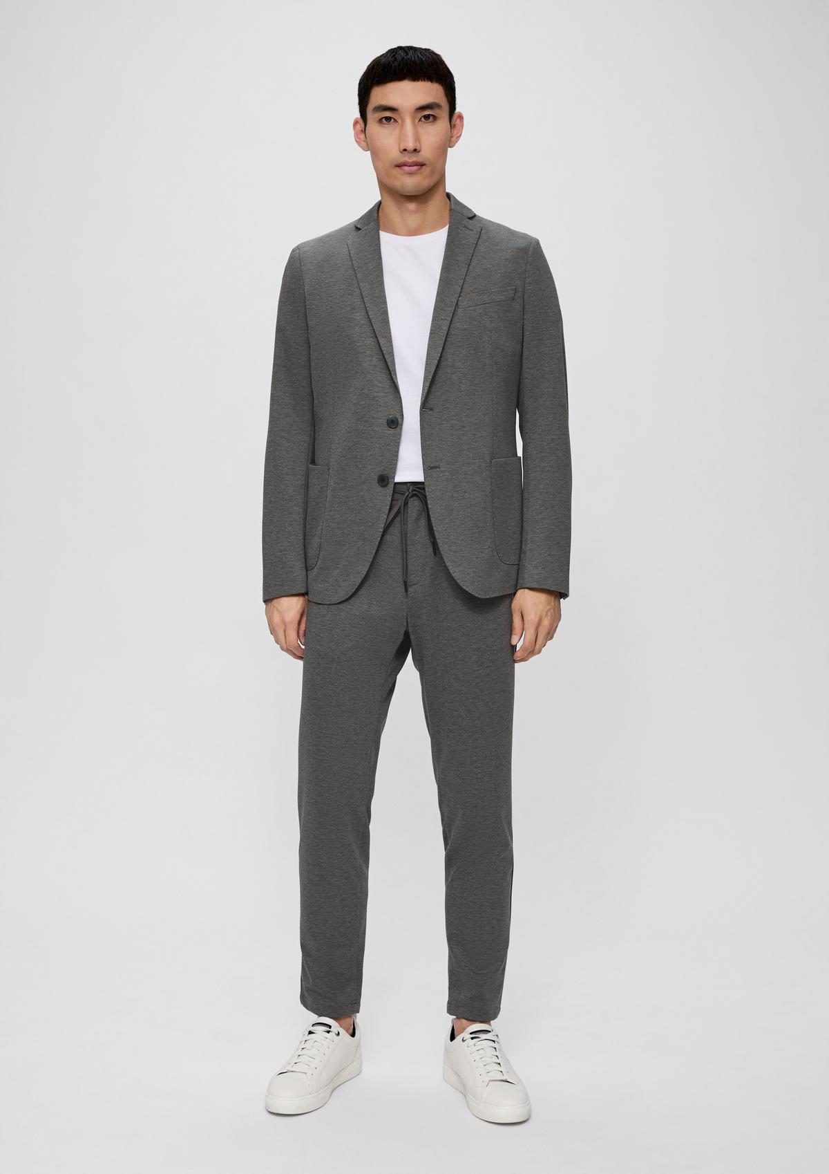 s.Oliver Slim fit: tracksuit suit trousers in a viscose blend