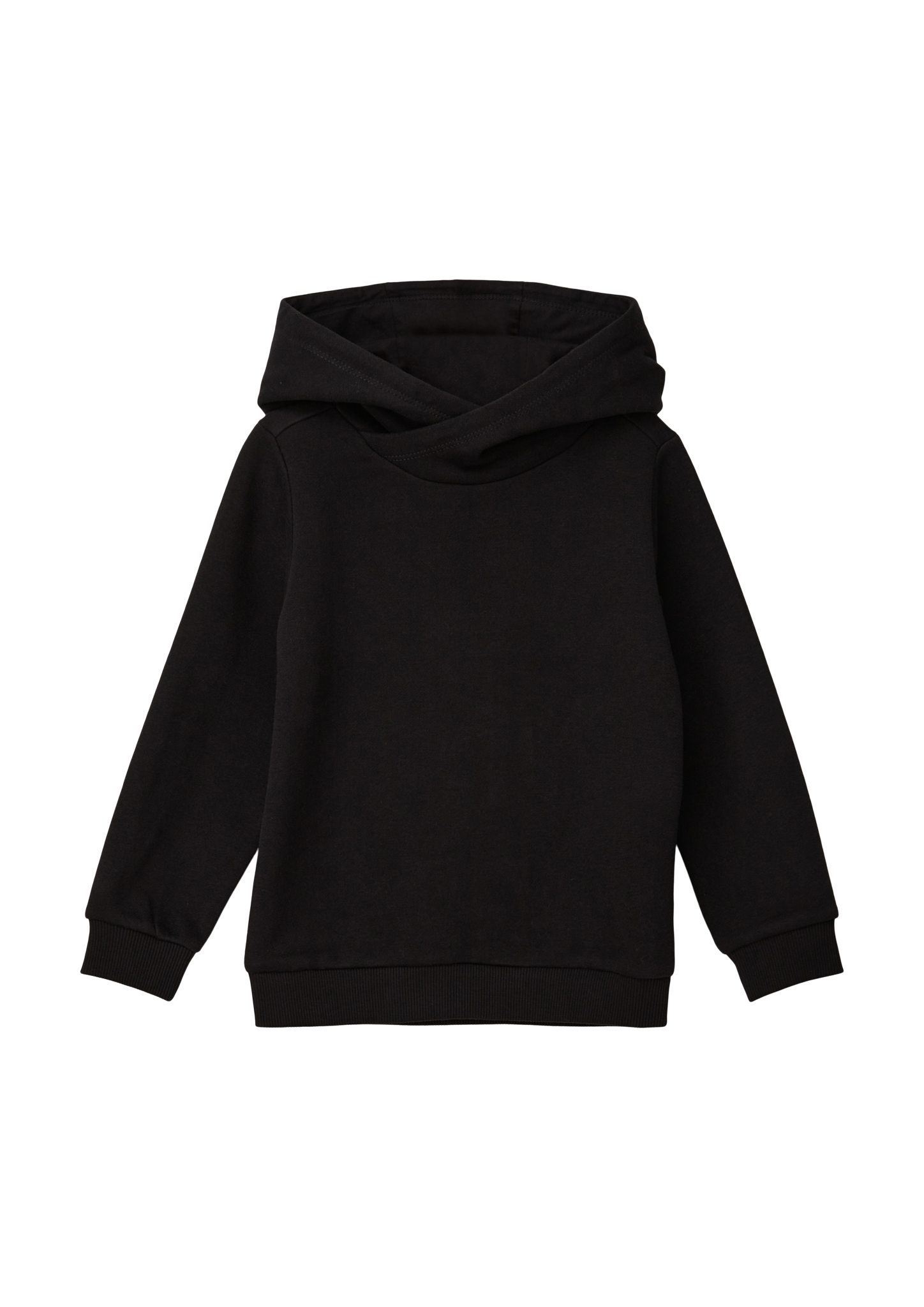 s.Oliver - Kapuzensweatshirt mit weicher Innenseite, Kinder, schwarz