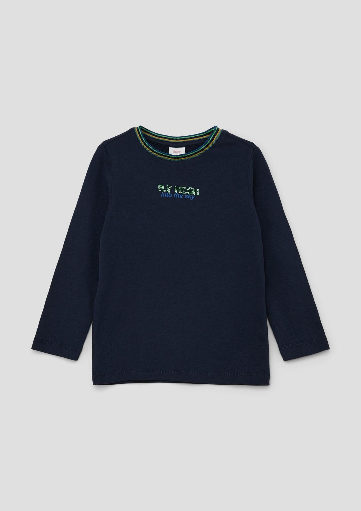 s.Oliver Long sleeve top with a lettering print