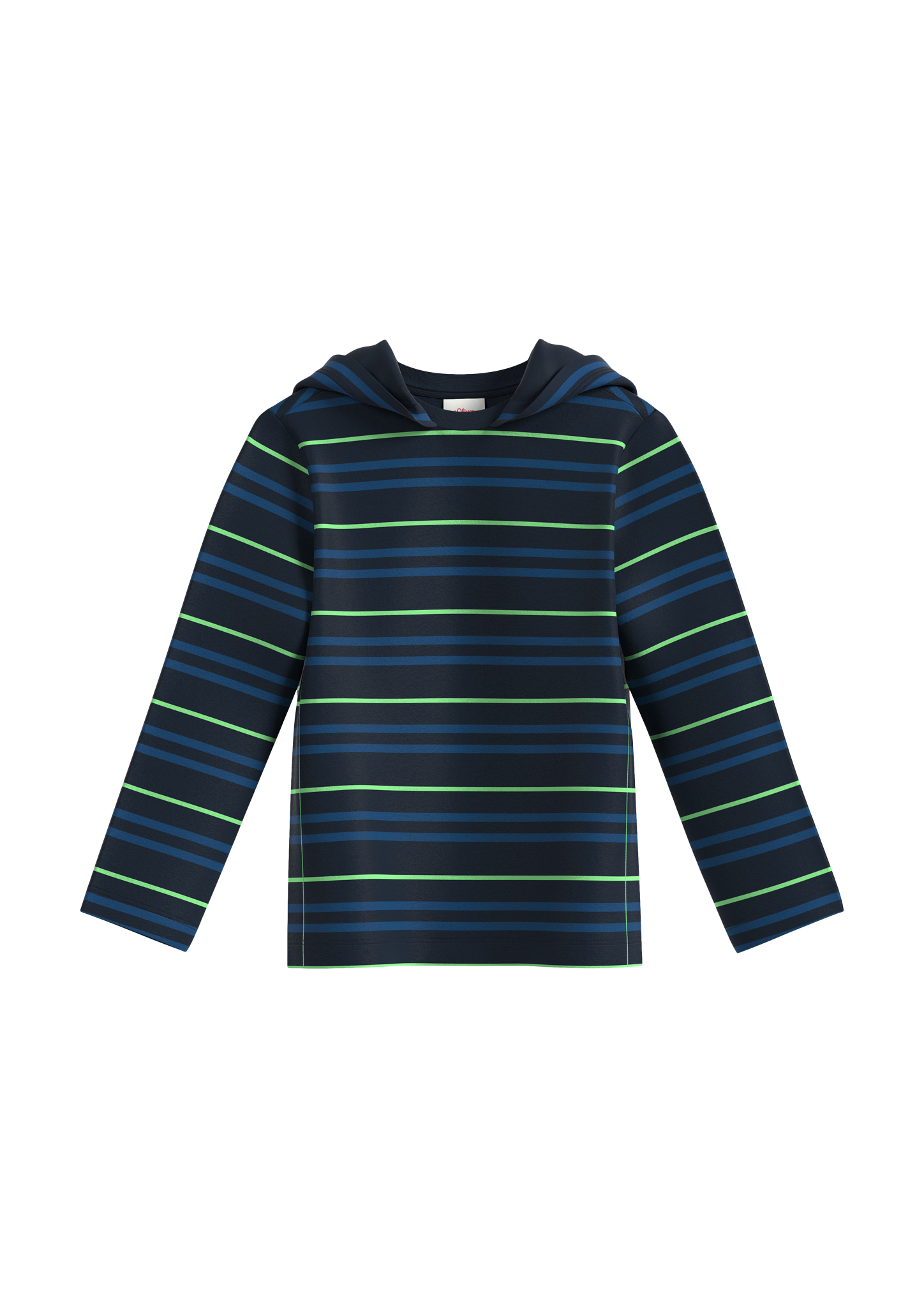 s.Oliver - Longsleeve mit Kapuze, Kinder, blau