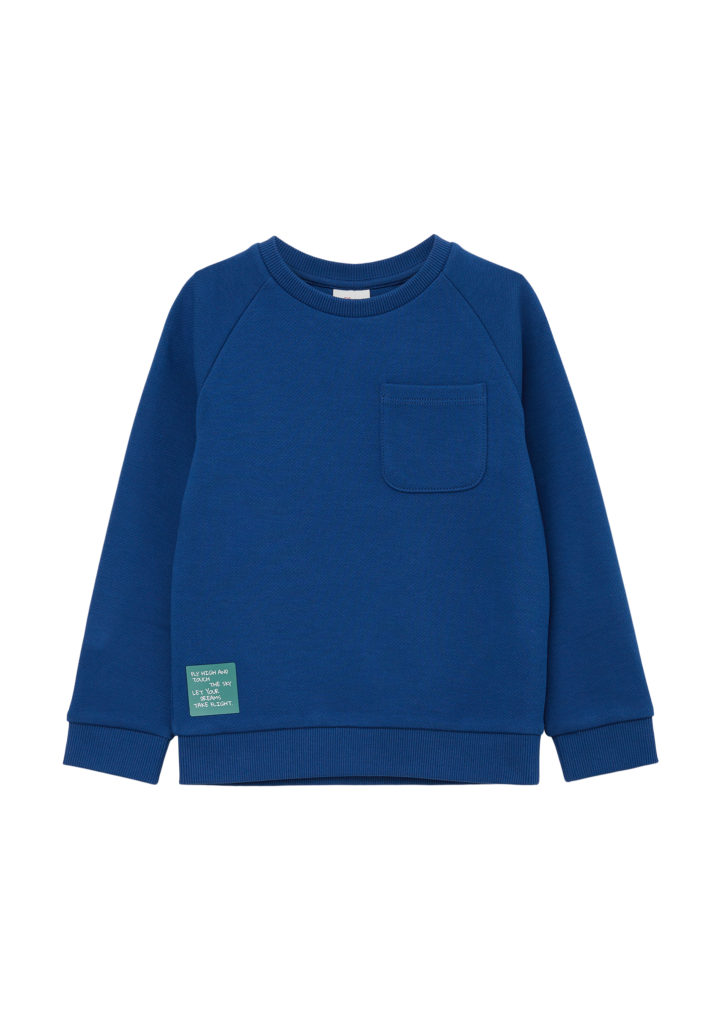 s.Oliver - Sweatshirt mit Print-Detail, Kinder, blau