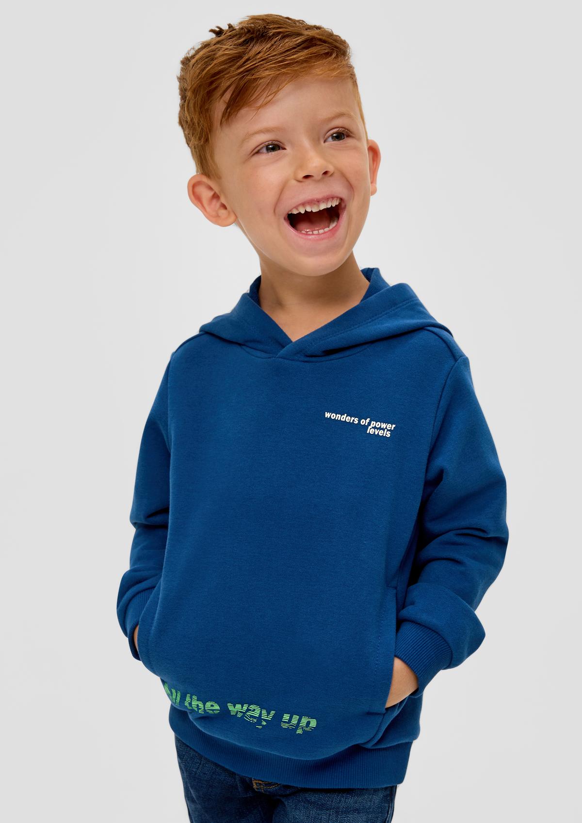 Kängurutasche - Sweatshirt mit blau