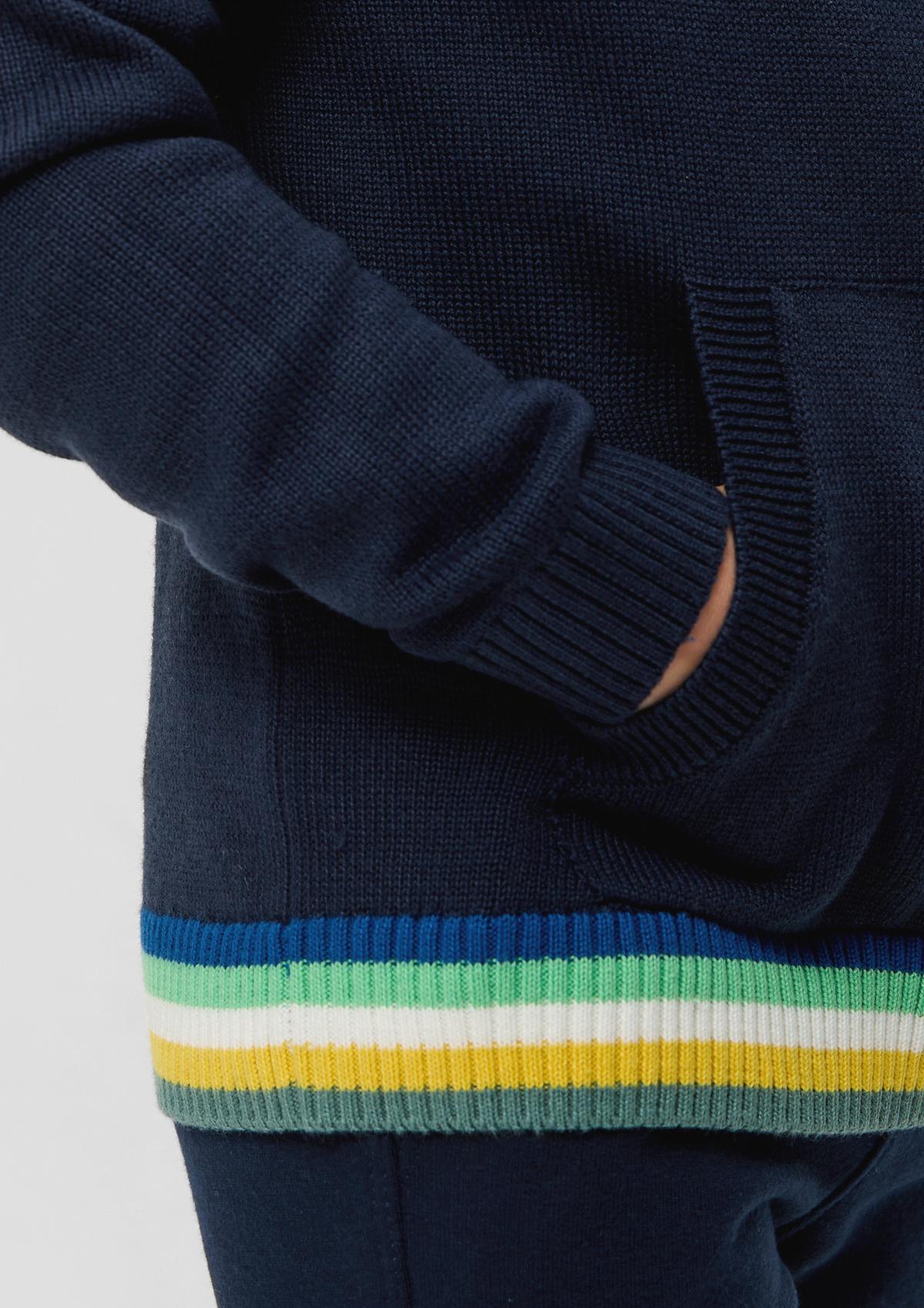 s.Oliver Pletený pulovr s pruhovaným detailem