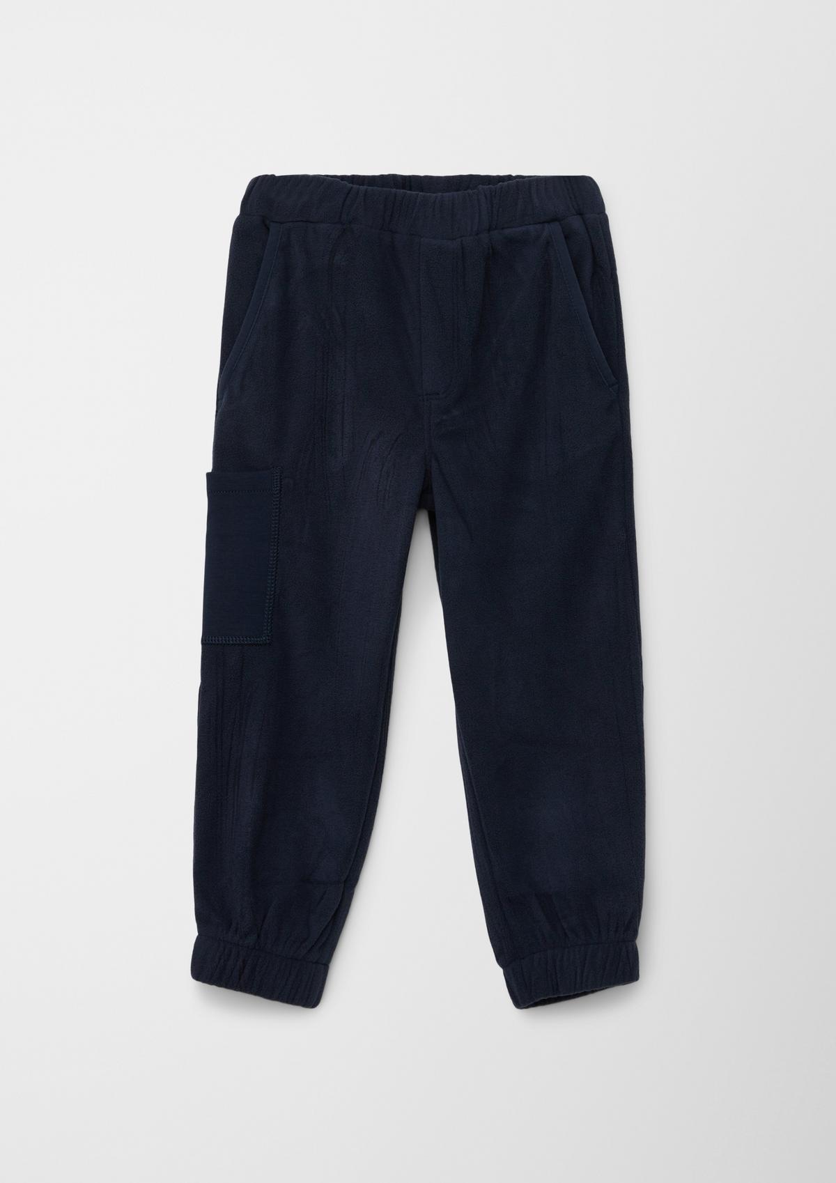s.Oliver Relaxed fit: fleece tracksuit bottoms