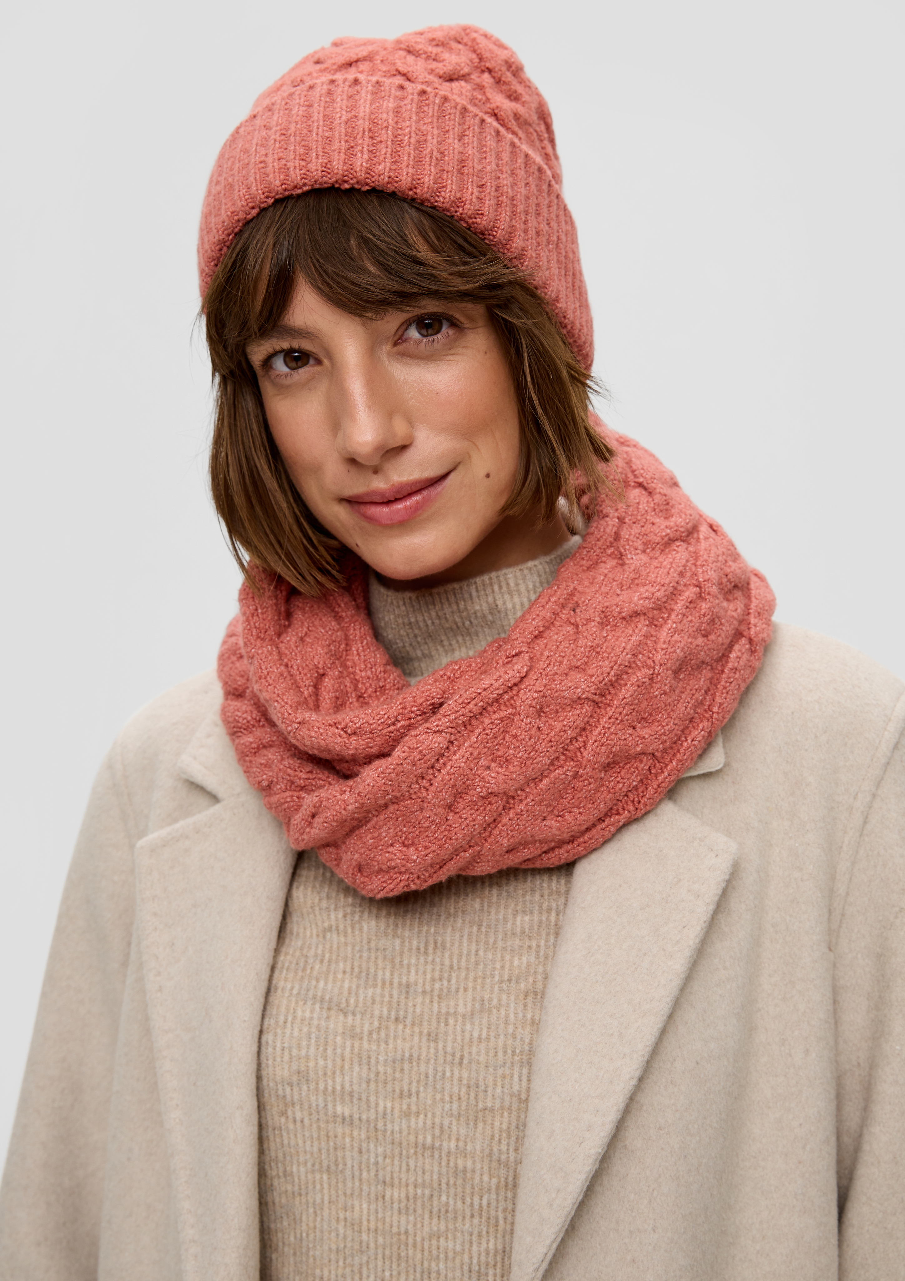 s.Oliver Strickmütze aus Baumwollmix