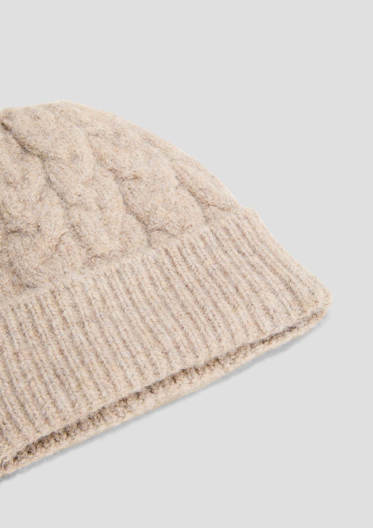s.Oliver Cotton blend knitted hat