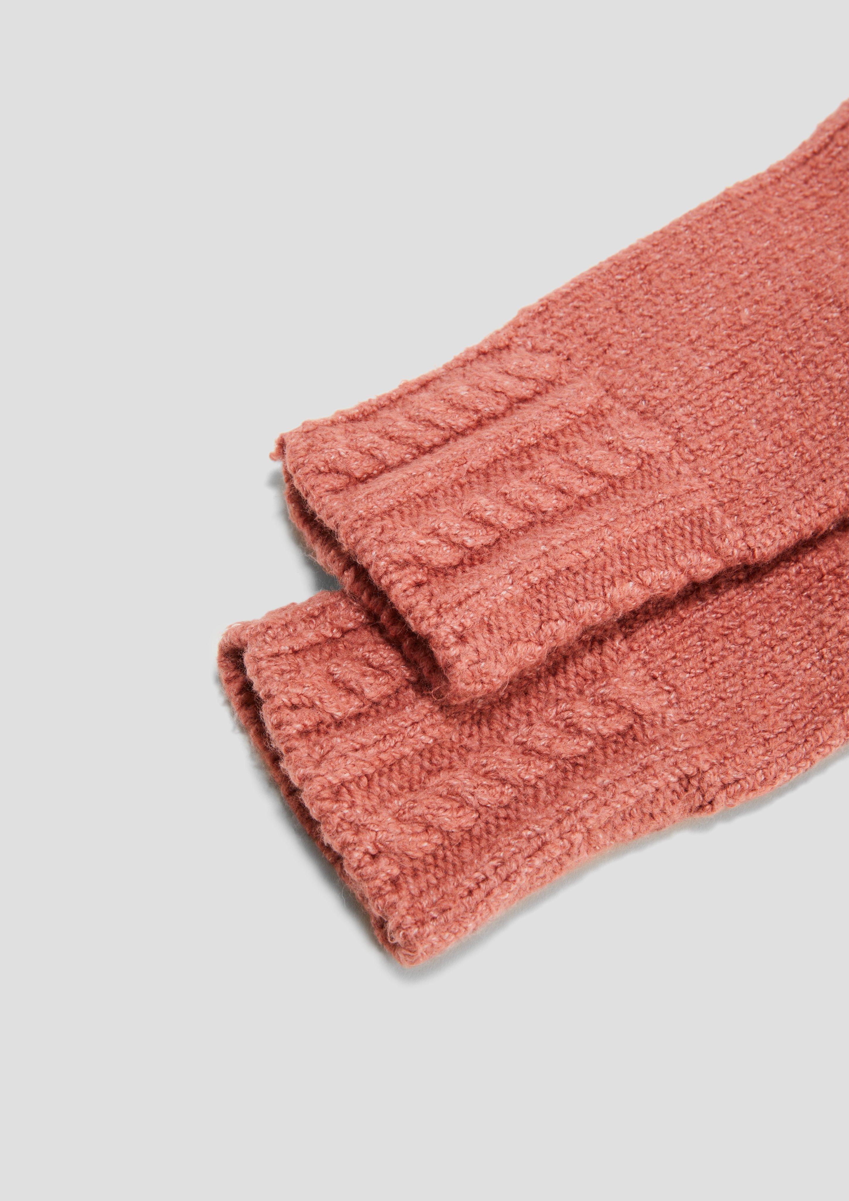 s.Oliver Strickhandschuhe aus Baumwollmix