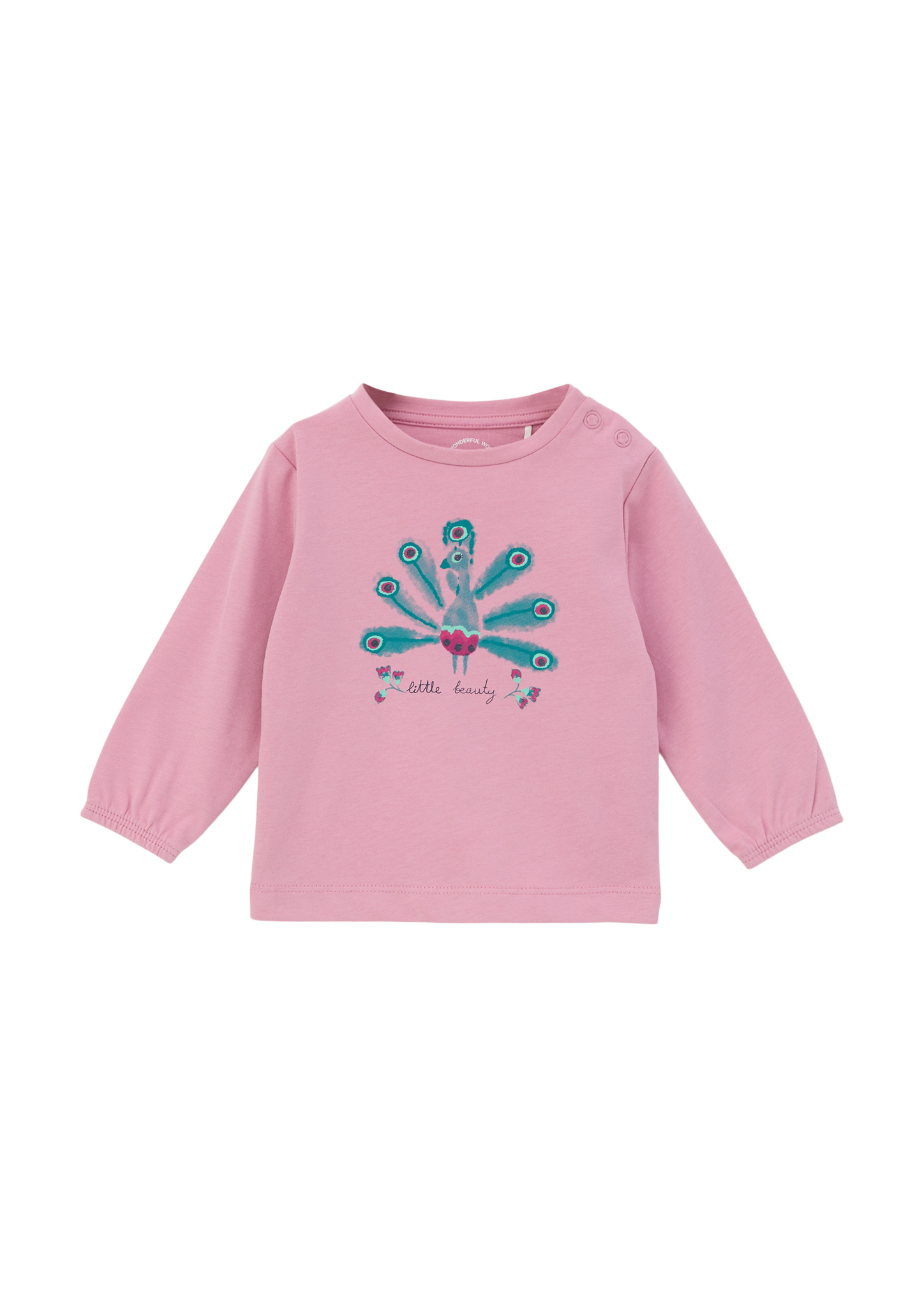 s.Oliver - Longsleeve mit Glitzerprint, Babys, Rosa